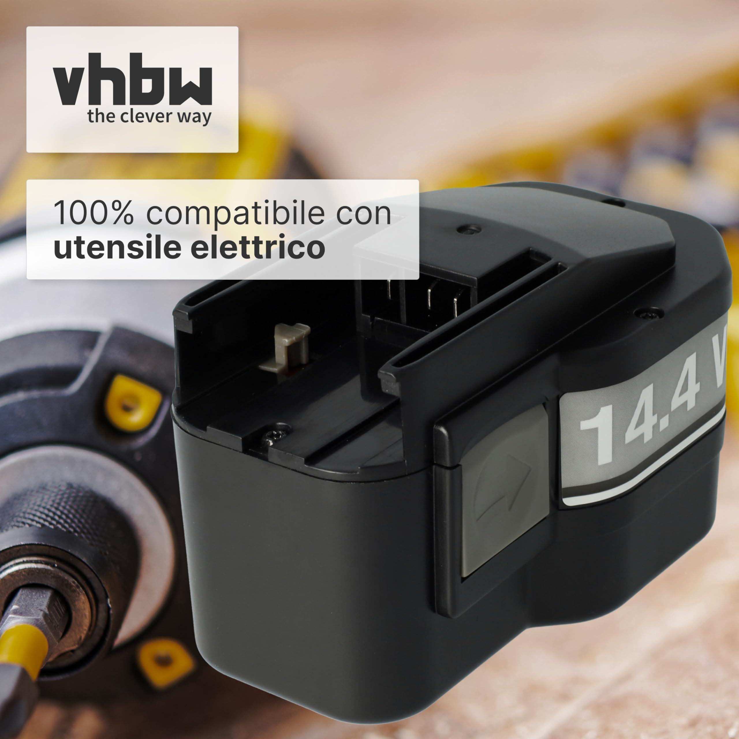 vhbw NiMH batteria 3300mAh 14,4V per Fromm P322
