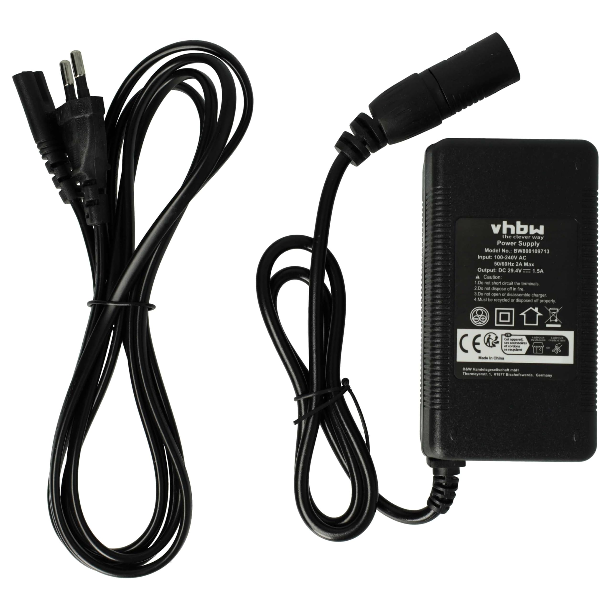 vhbw Caricabatterie HP1202L2 per e-bike 29,4V 52W