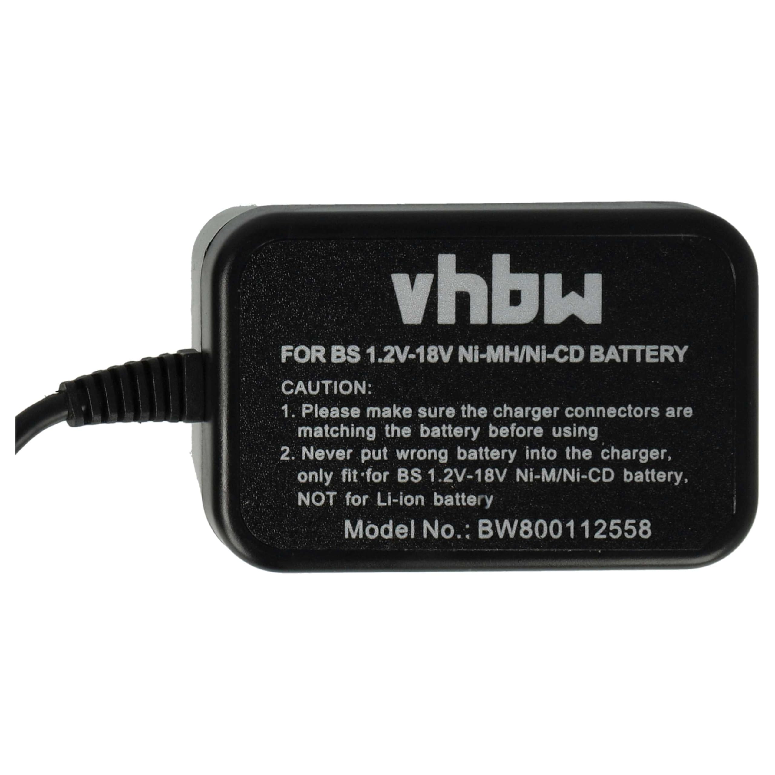 vhbw Caricabatterie per Bosch GSR 9.6 VPE-2 utensili 1,2-18V