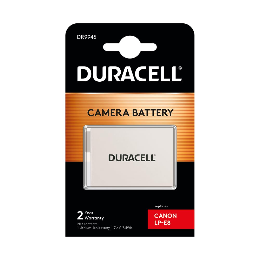 Duracell DR9945 Batteria LP-E8 1020 mAh Bianca 7.4V