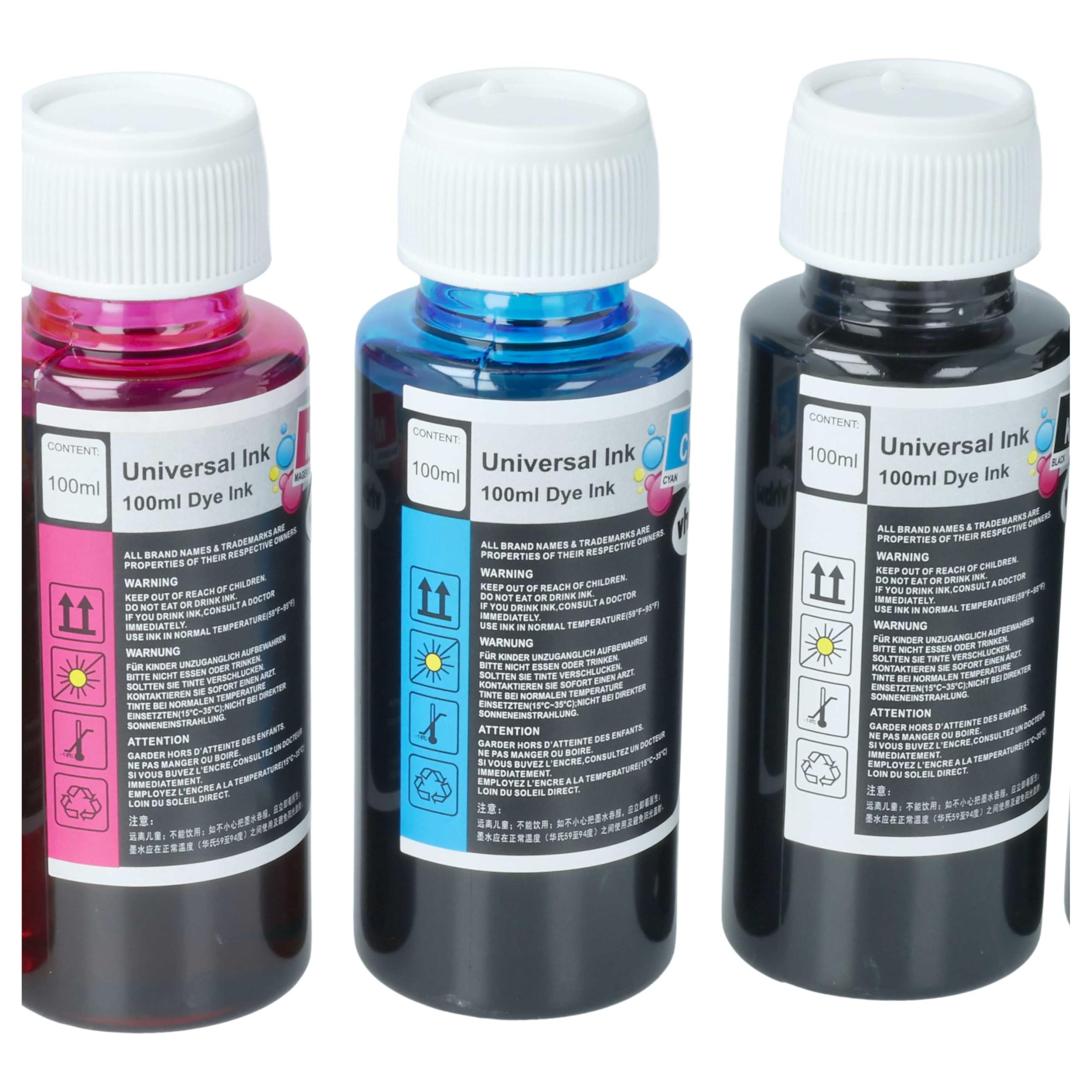vhbw Inchiostro Canon Pixma G1501 Stampante 5x100ml Dye