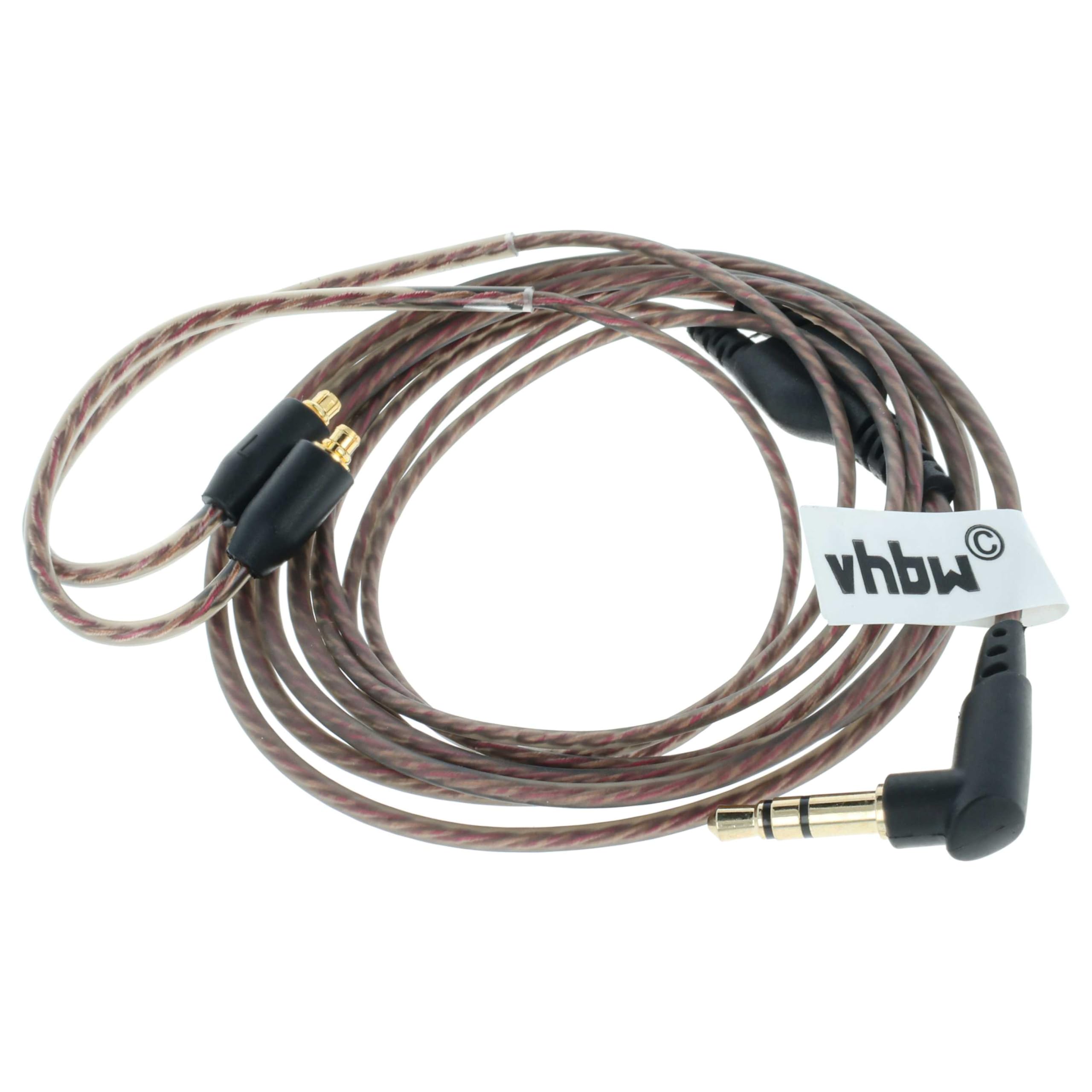 vhbw Cavo AUX Shure SE215-SE846 jack 3,5mm nero
