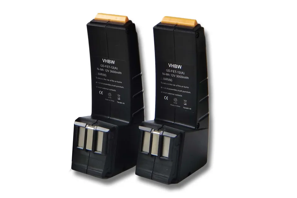 vhbw Set 2x Batteria per Festool CCD12ES-C utensili 3000mAh
