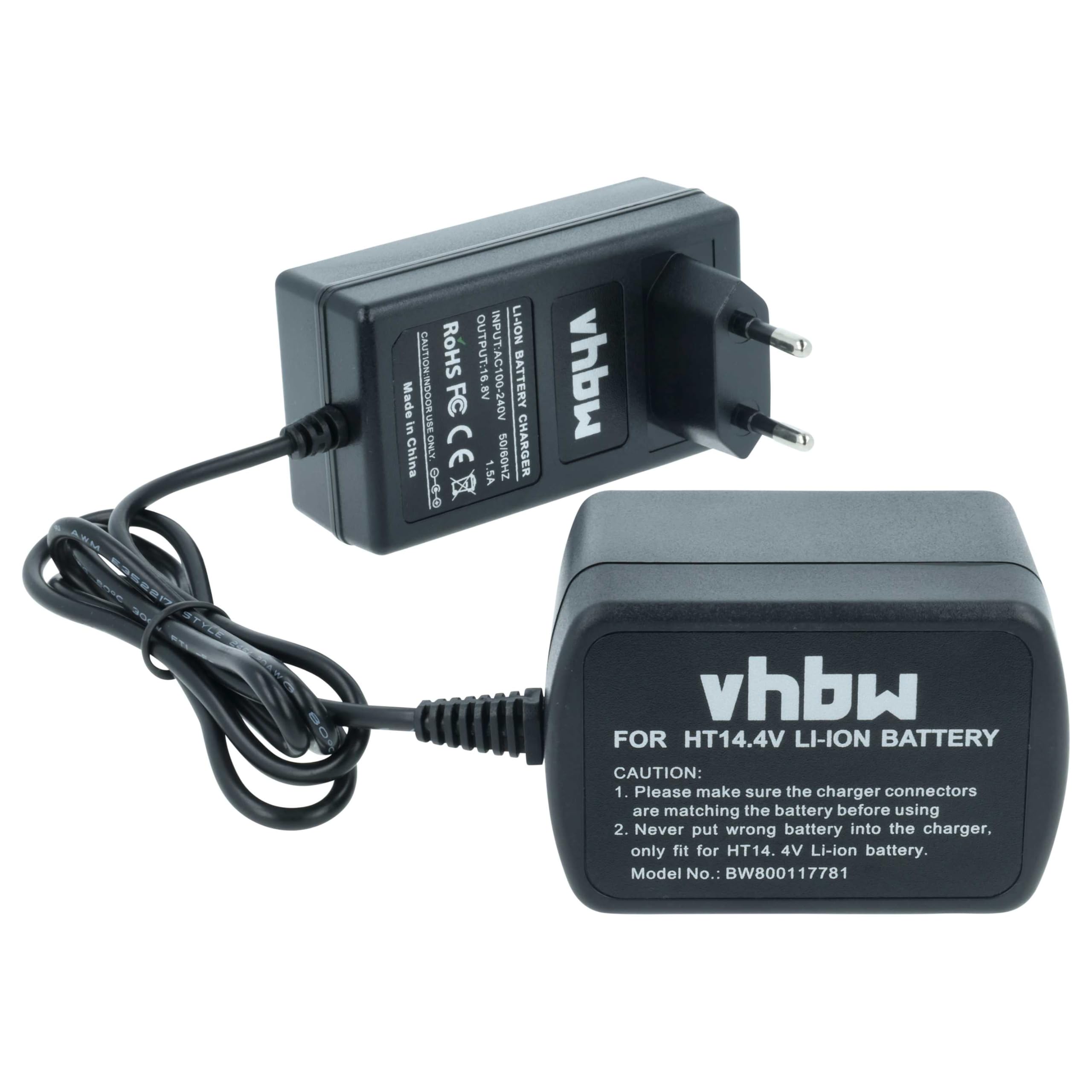 vhbw Caricabatterie Utensili Hitachi 14,4V Li-Ion 1 Vano