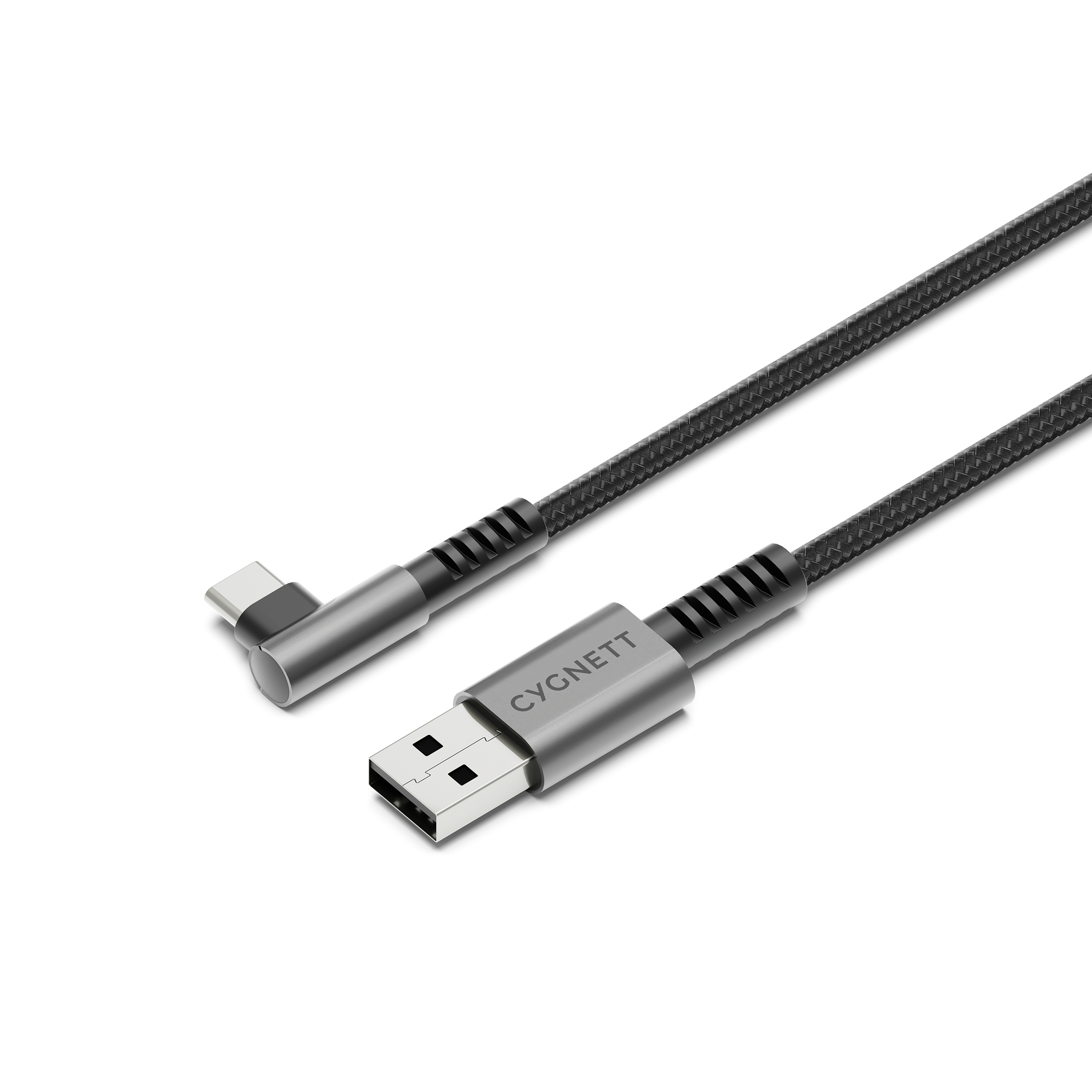 Cygnett Unite Cavo USB-C a USB-A 1m Angolo Retto Nero 60W