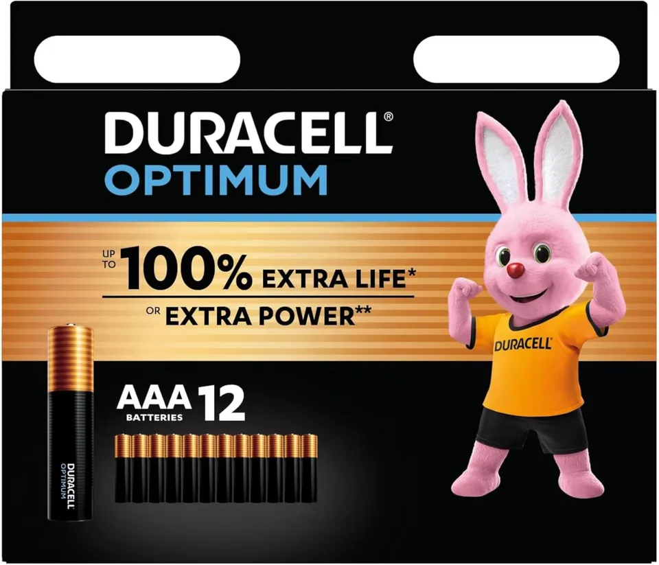 Duracell Optimum pile ministilo AAA 12 pezzi alcaline extra