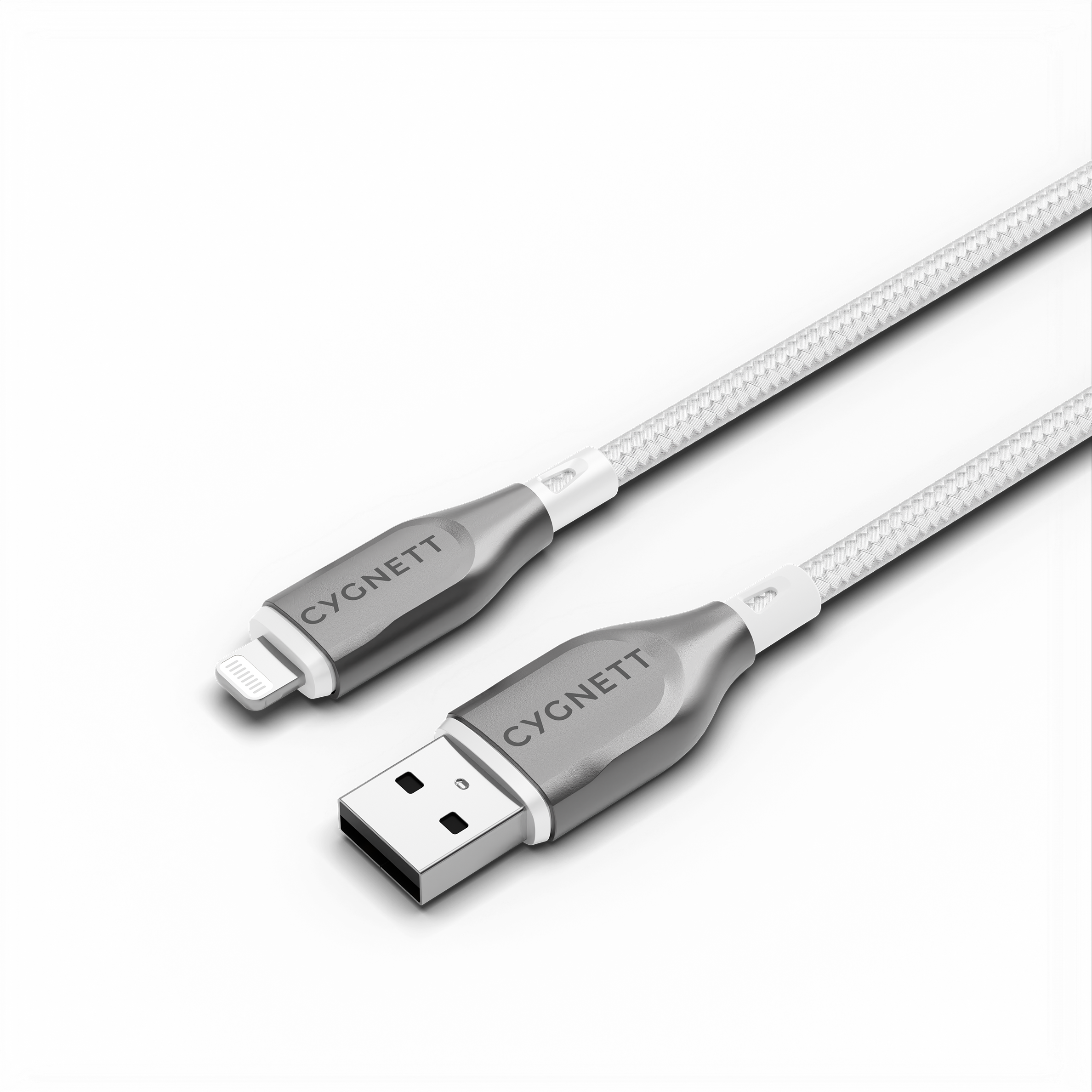 Cygnett Armoured Cavo Lightning a USB-A 1 m Bianco 12W