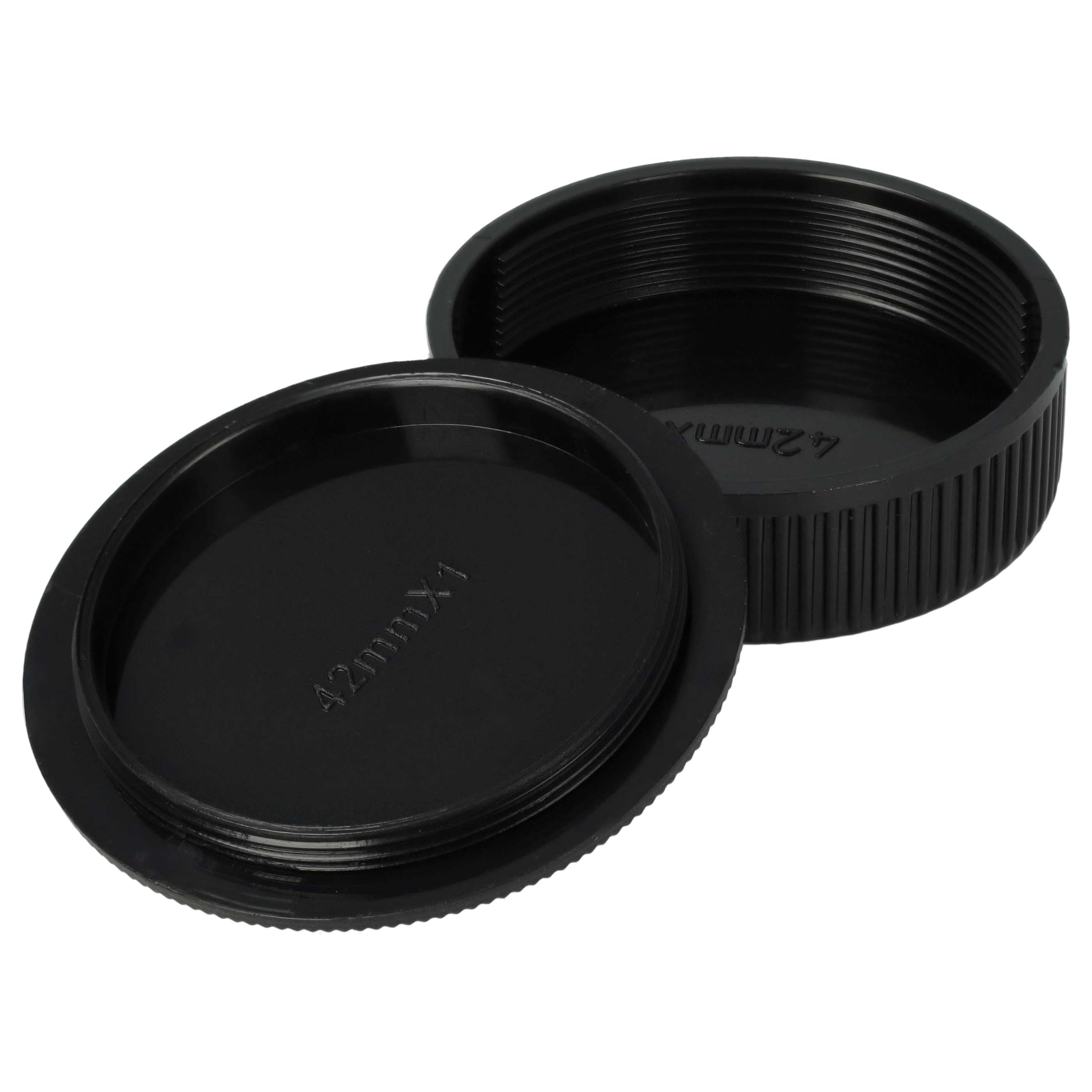 vhbw Copriobiettivo per Leica M42 plastica nero