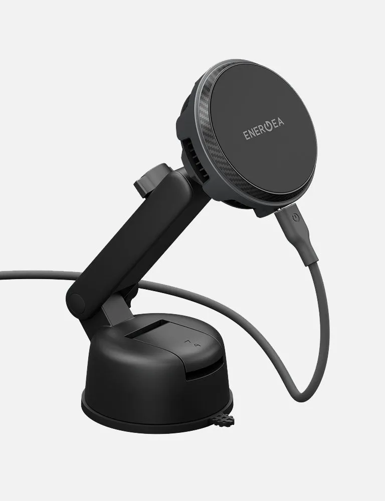 Energea MagArctic Drive caricatore auto wireless Qi2 25W gunmetal