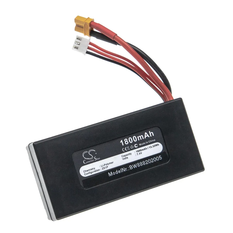 vhbw Bugs 8 batteria drone 1800mAh 7,4V Li-Poly