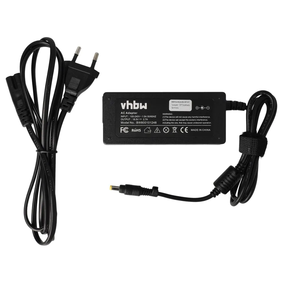 vhbw alimentatore HP 510 notebook 18,5V 50W