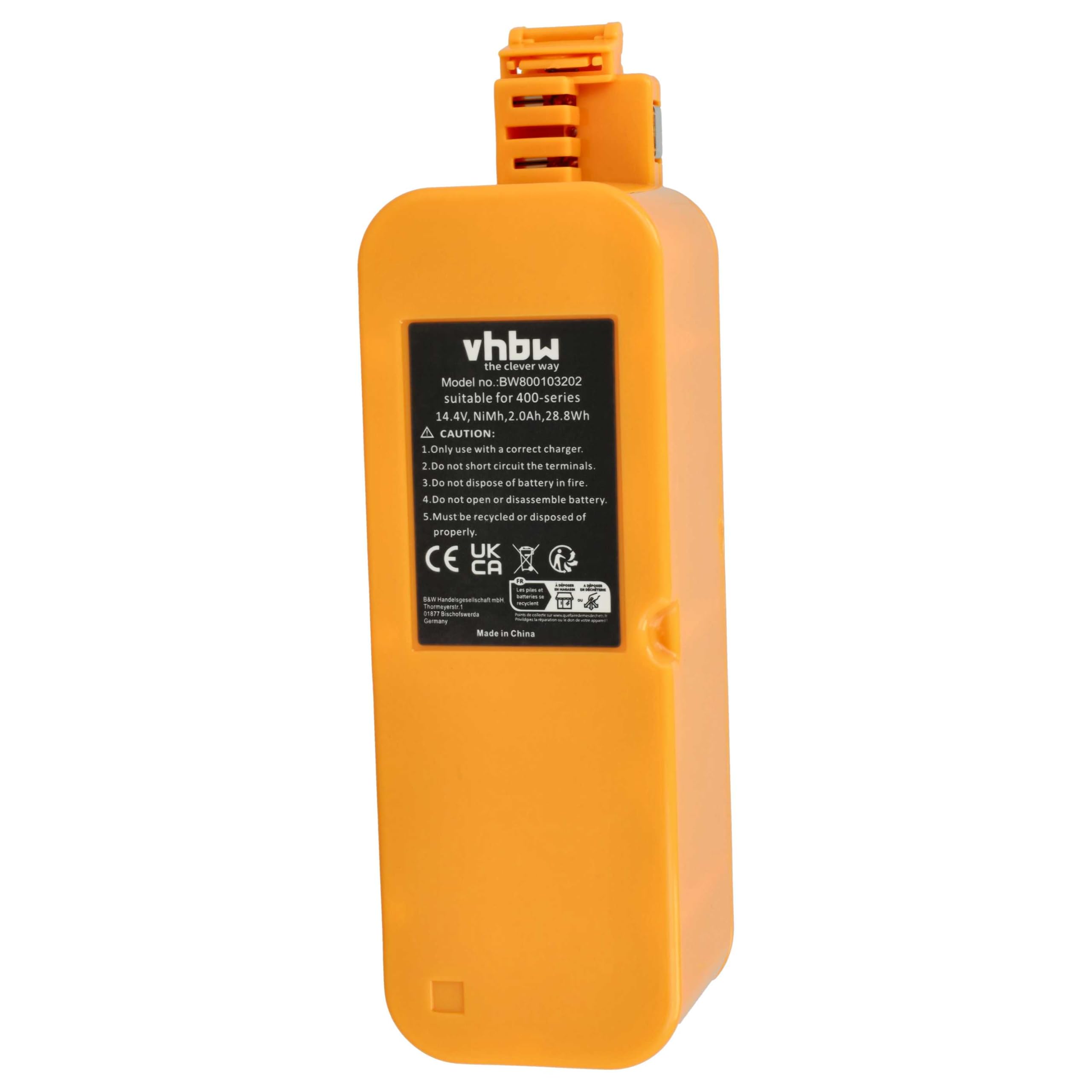 vhbw Batteria per Vileda M-488A 2000mAh NiMH