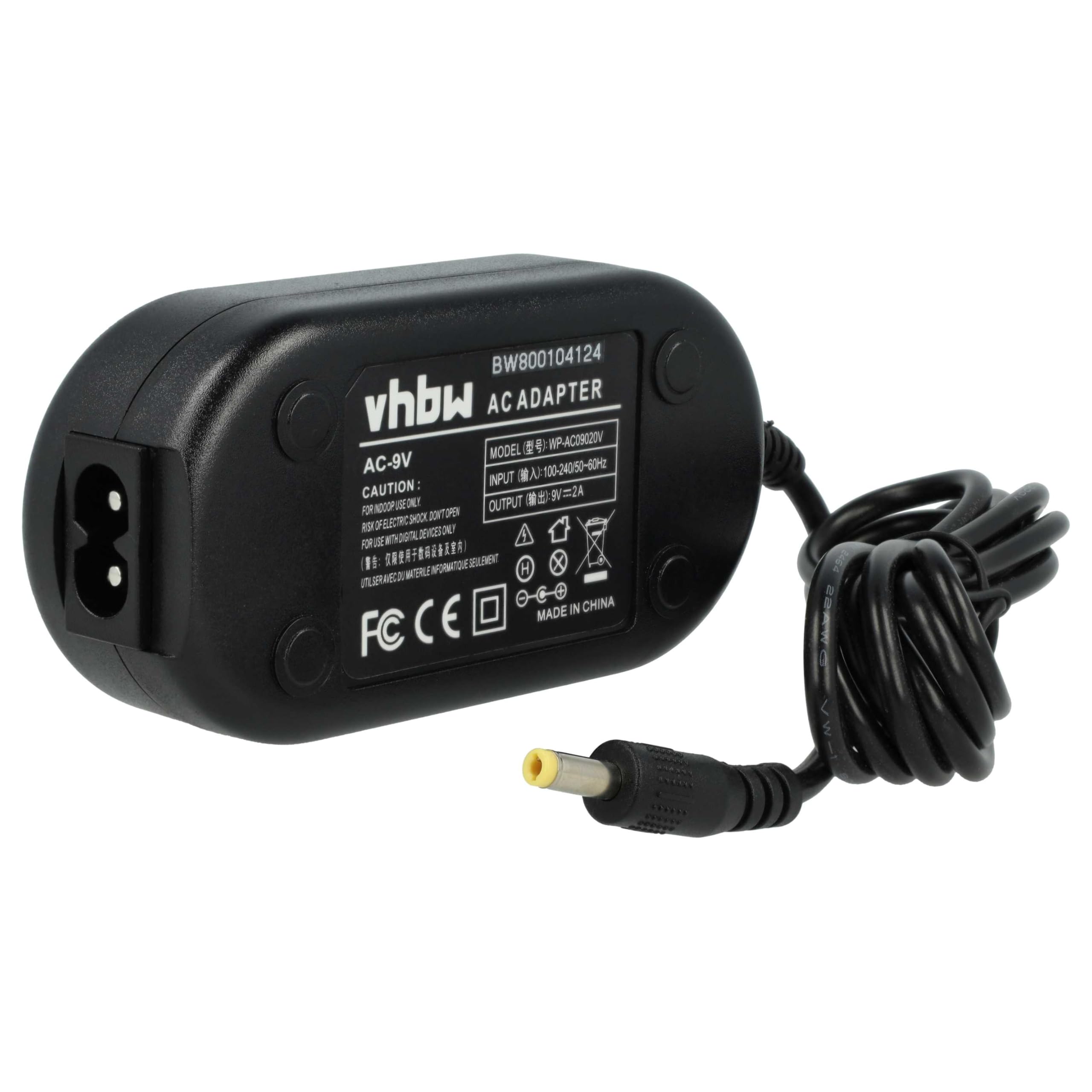 vhbw Alimentatore Fotocamera Fujifilm HS30 EXR 9V 2 m