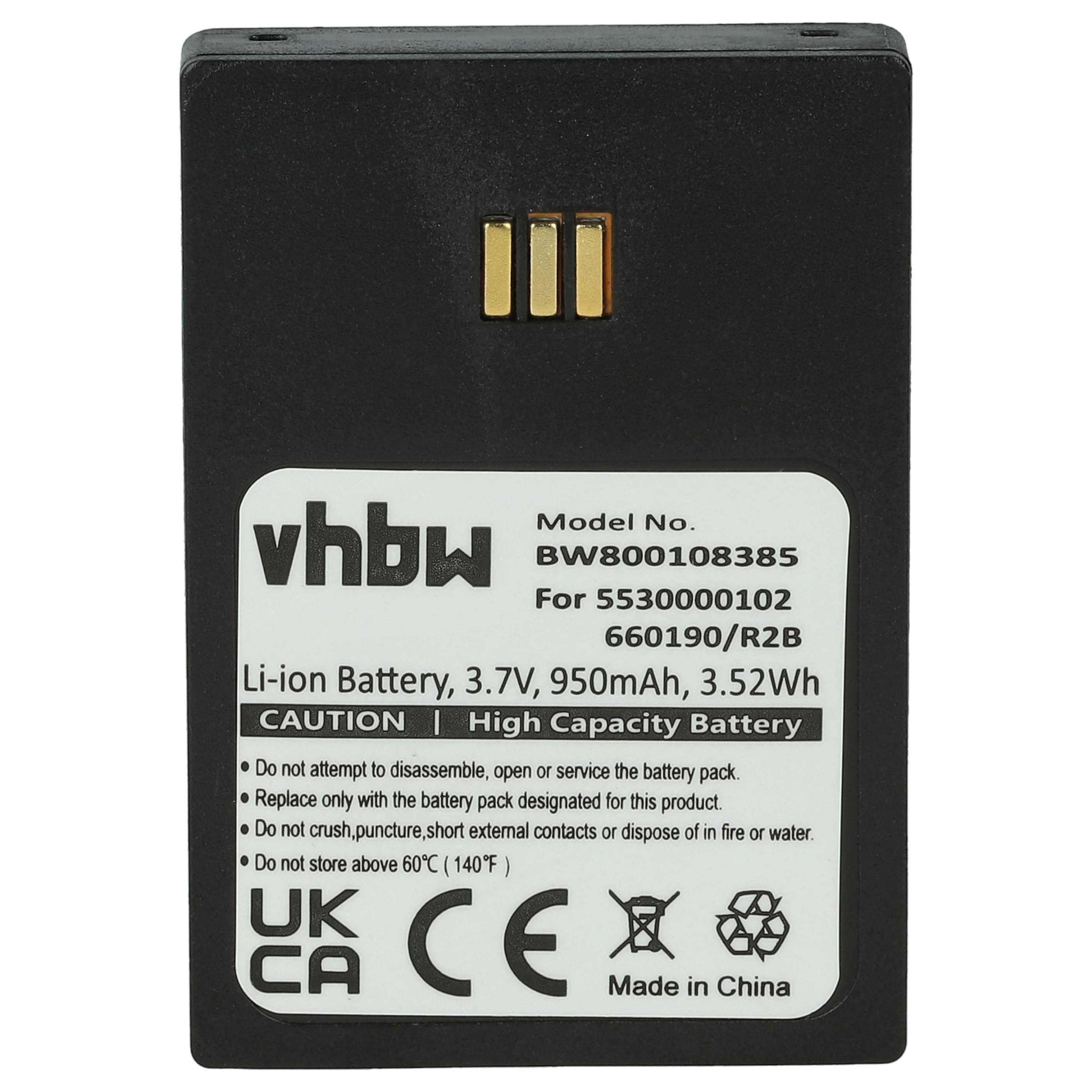 vhbw 9D62 batteria cordless telefono 950mAh Li-Ion