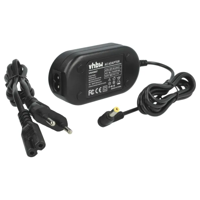 vhbw Alimentatore fotocamera Panasonic HDC-SD900 9,3V 2m nero