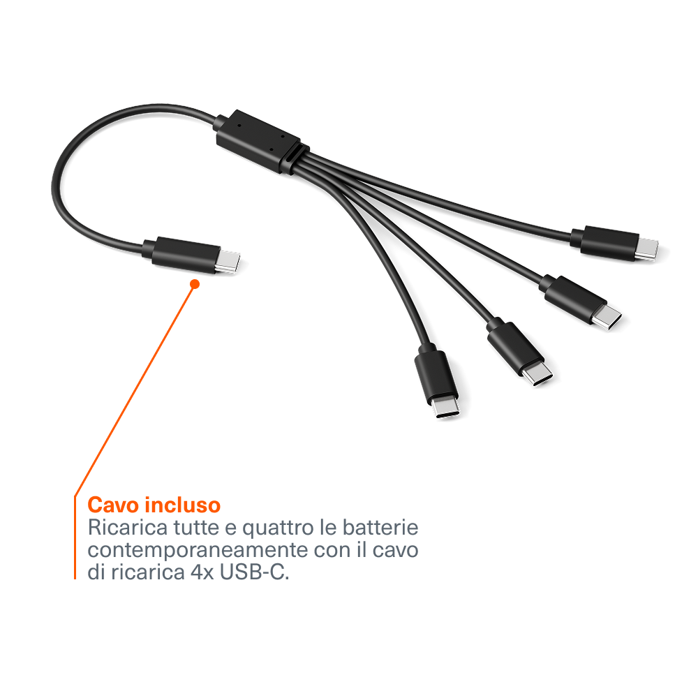 Cygnett Batterie Ricaricabili AAA USB-C 4 Pezzi 1,5V