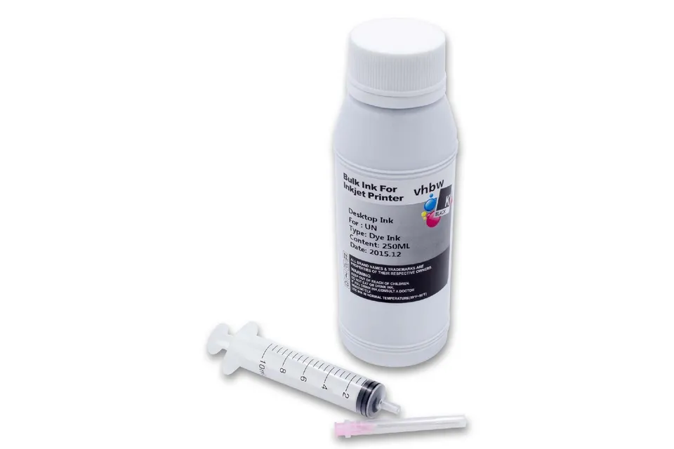 vhbw Inchiostro per Stampante nero dye 250ml alta resa
