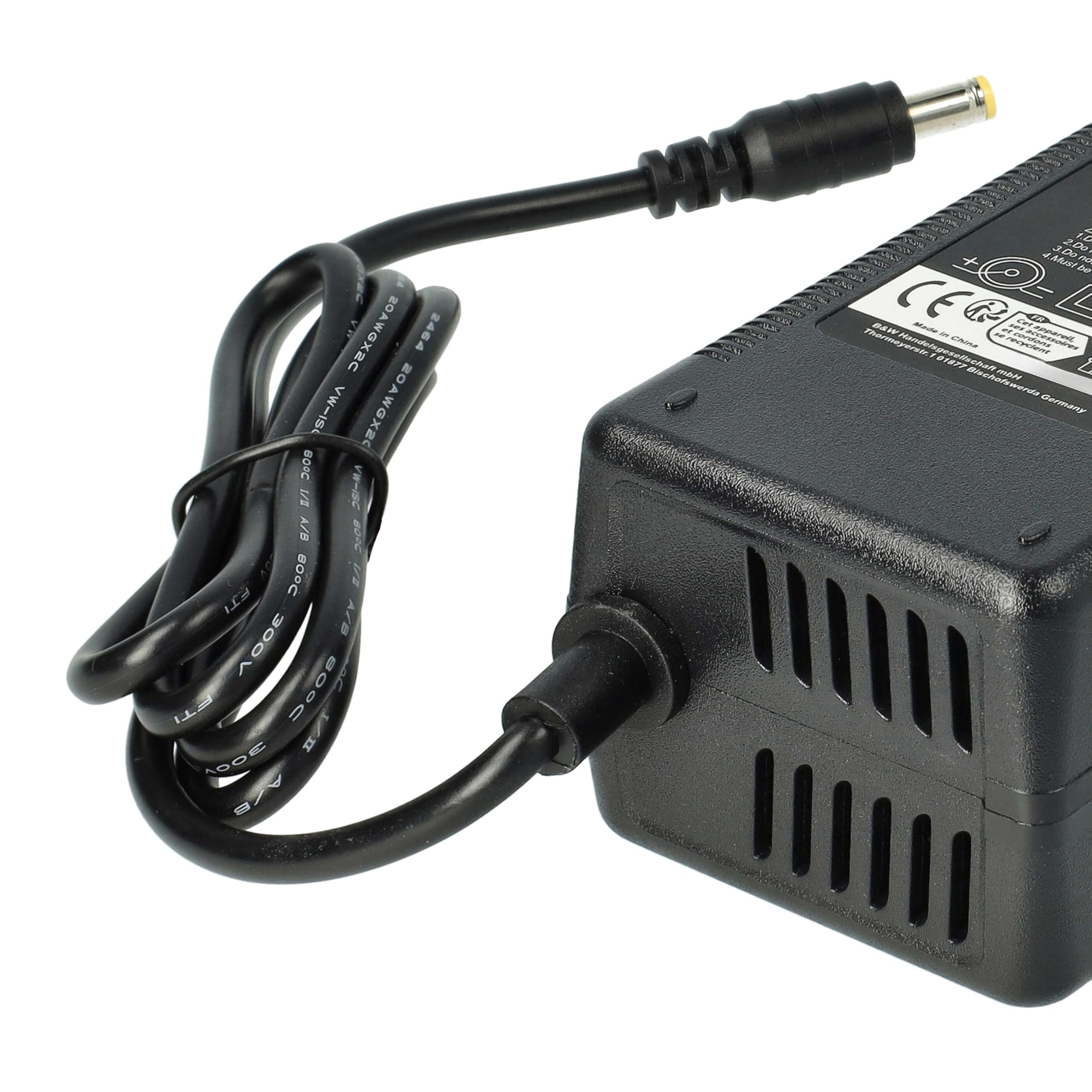 vhbw Caricabatterie per Bosch 1100 Connect Ebike 36V 60W