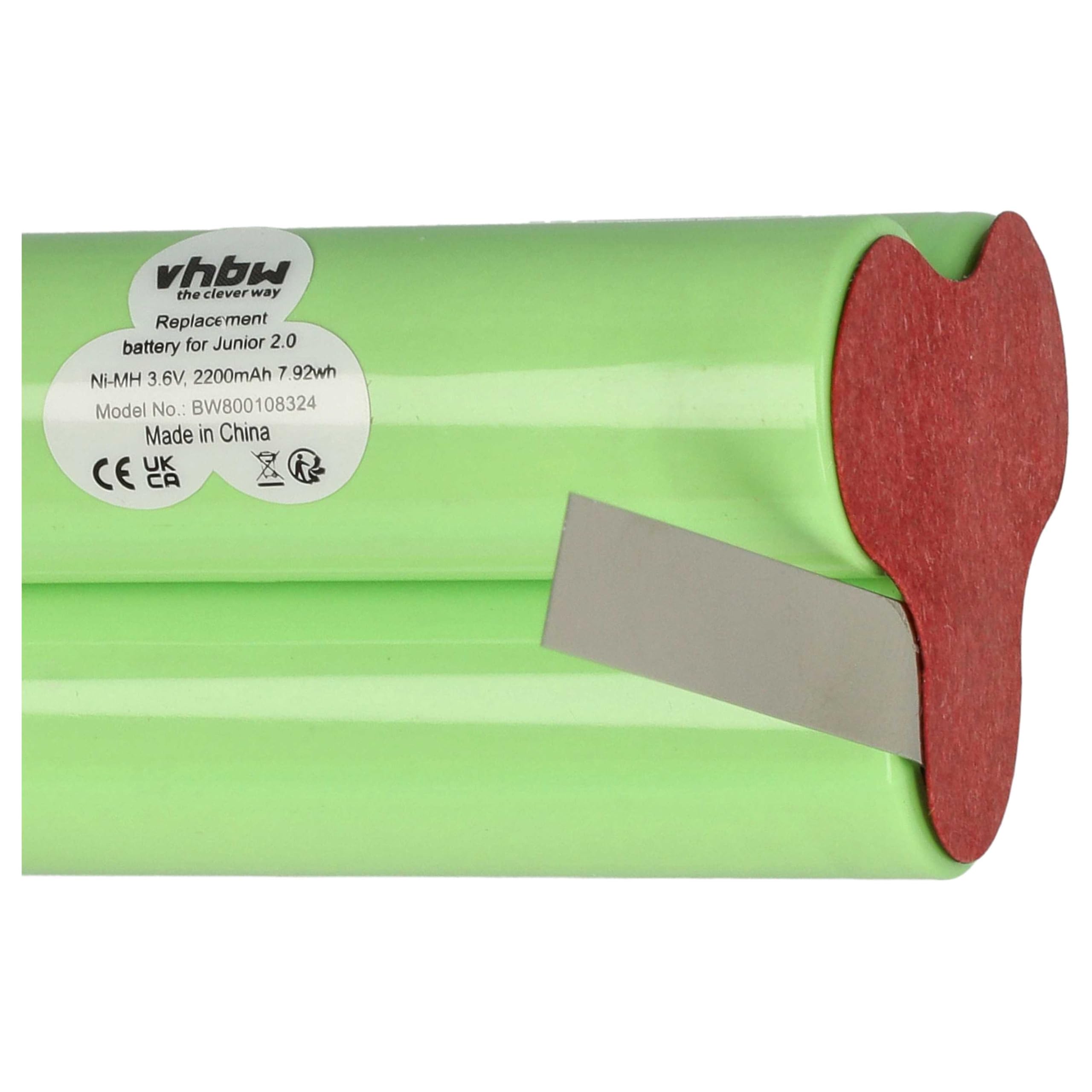 vhbw batteria aspirapolvere Junior 2.0 2000mAh NiMH