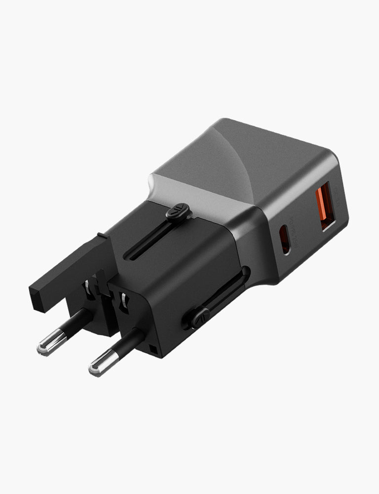 Energea TravelWorld Adapter 25 adattatore viaggio Gunmetal