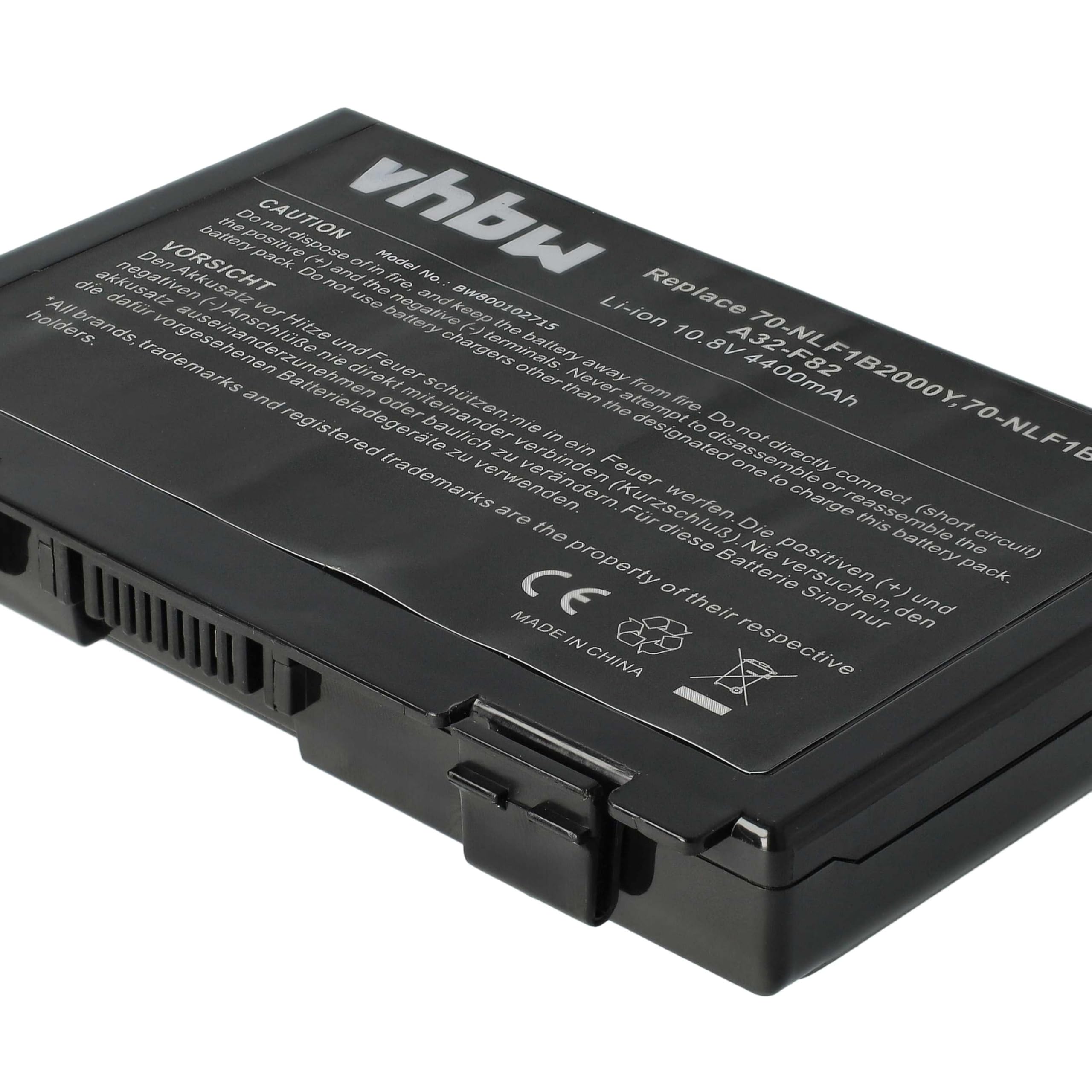 vhbw A32-F82 batteria notebook Asus 4400mAh 11,1V