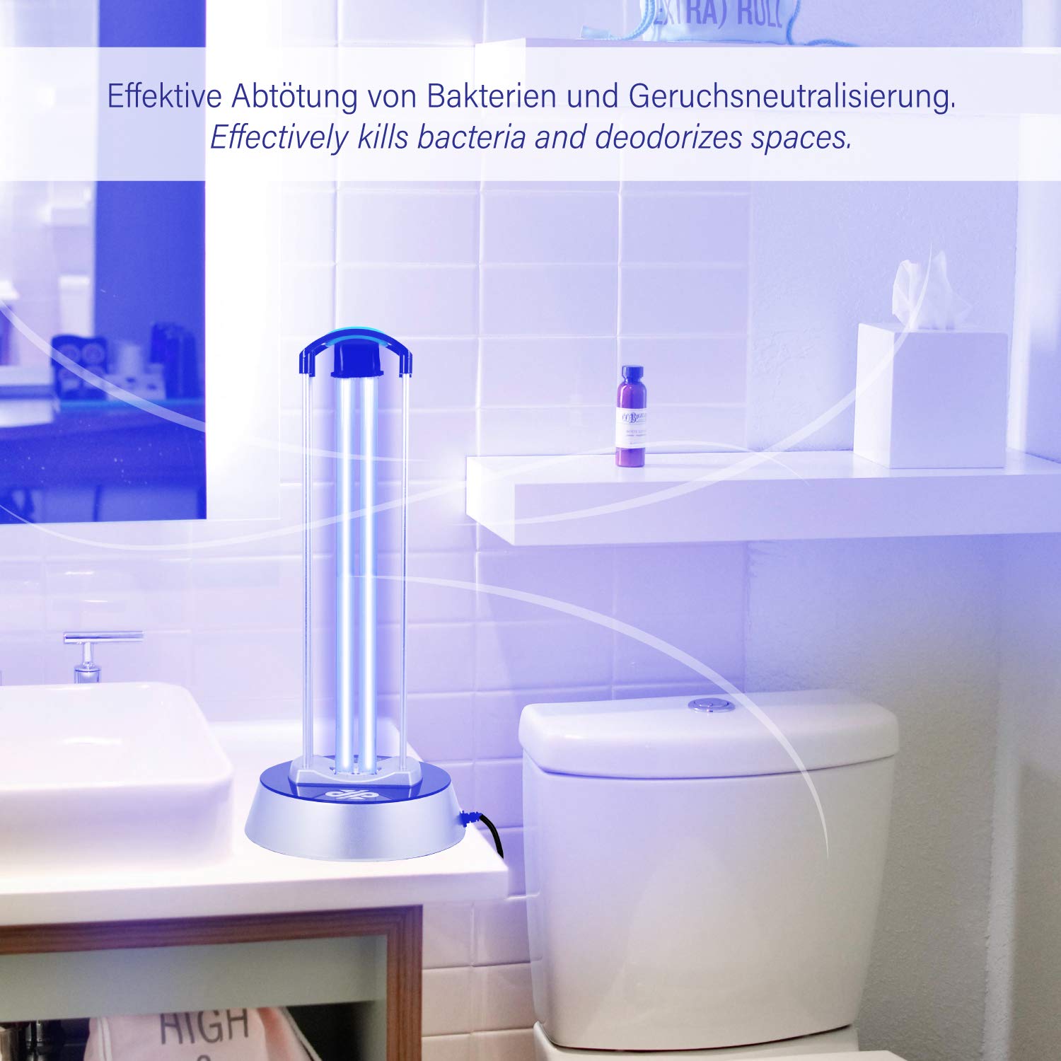 Leicke Lampada UV germicida ozono con telecomando