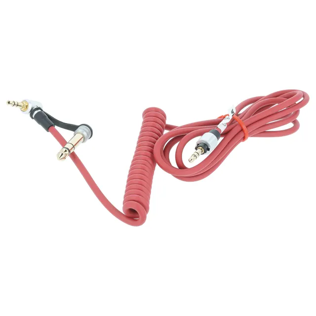 vhbw Cavo Audio AUX per Beats EP Jack 3,5mm Rosso 150cm