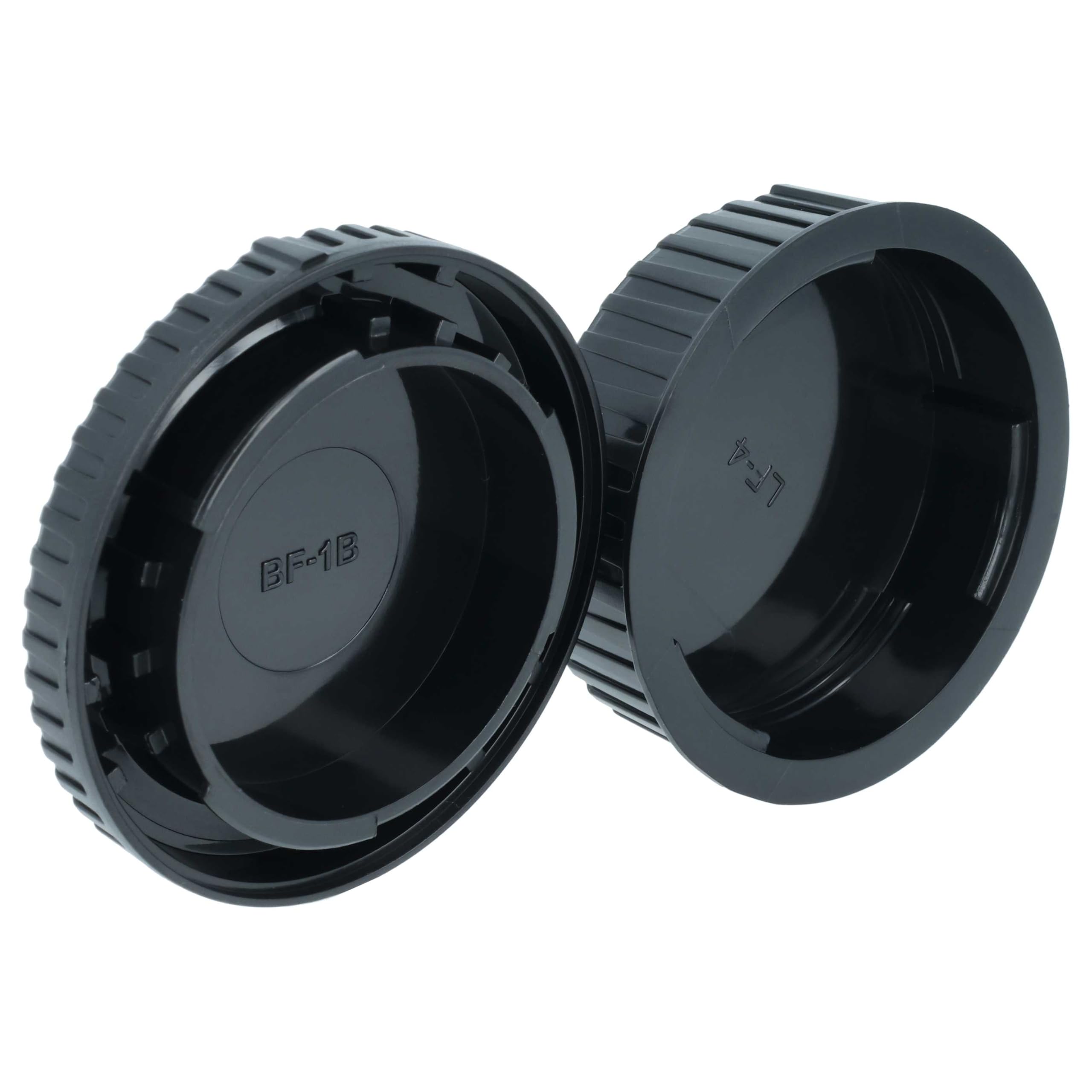 vhbw Set tappi F Nikon copriobiettivo nero 2 pezzi