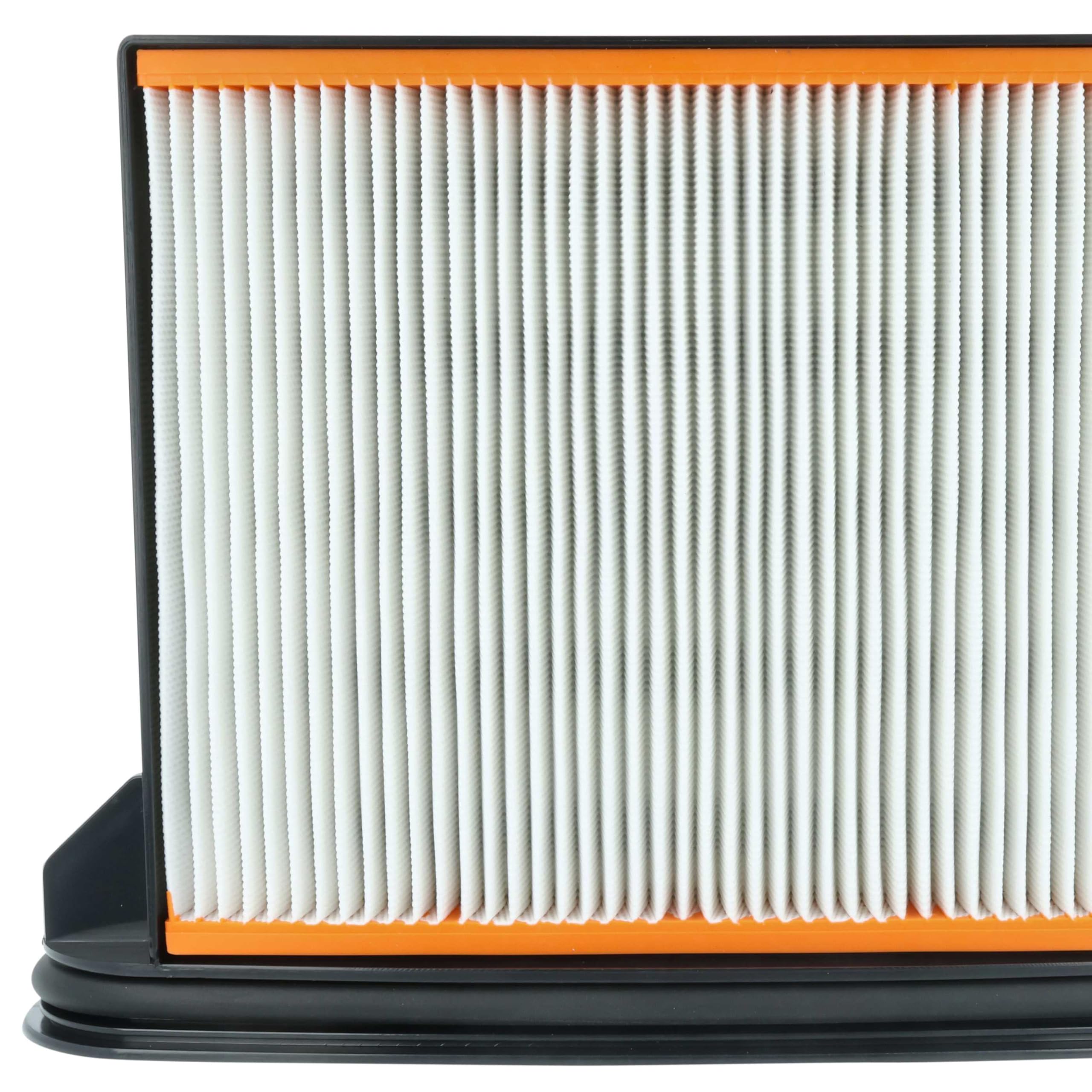 vhbw AC1630P filtro pieghe piatte F8 2pz lavabile