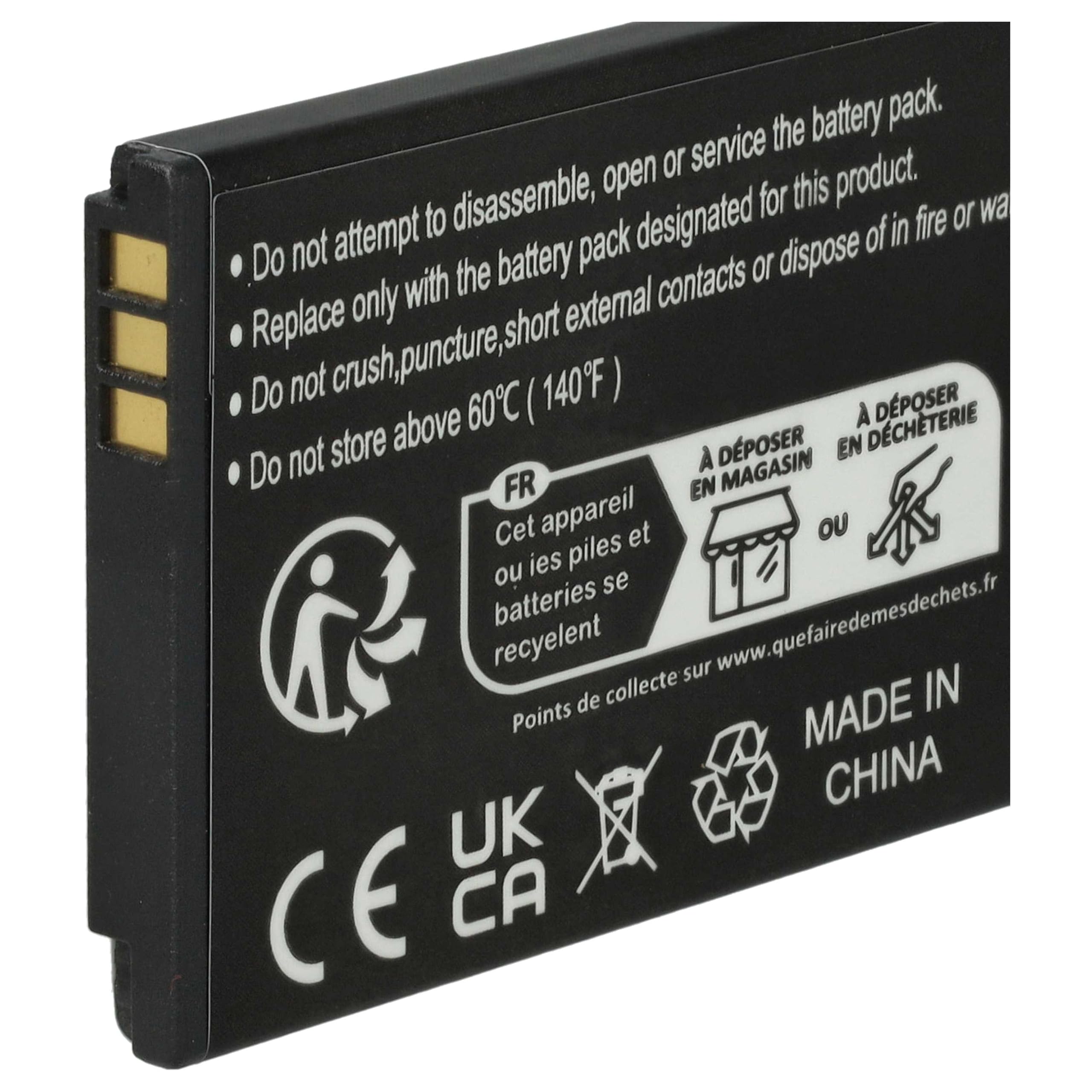 vhbw Batteria Doro Primo 413 Smartphone 1200mAh Li-Ion