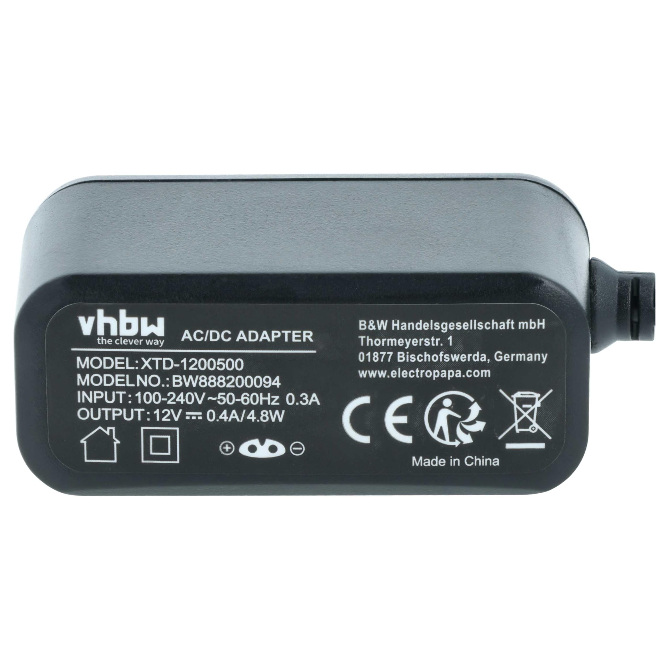 vhbw Alimentatore Rasoio 12V per Braun Series 3 Cavo 140cm