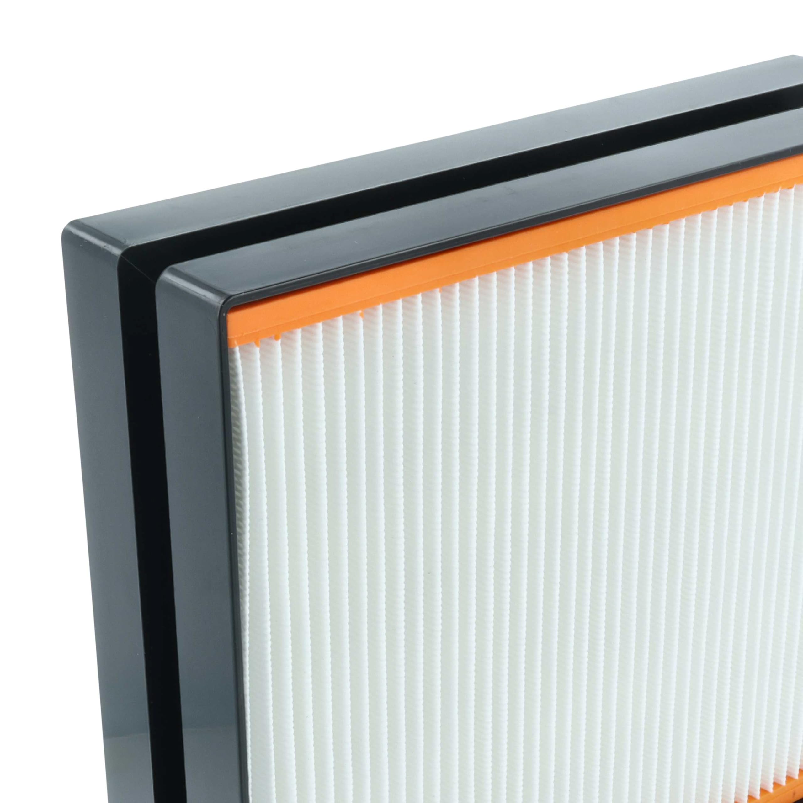 vhbw AC1630P filtro pieghe piatte F8 2pz lavabile