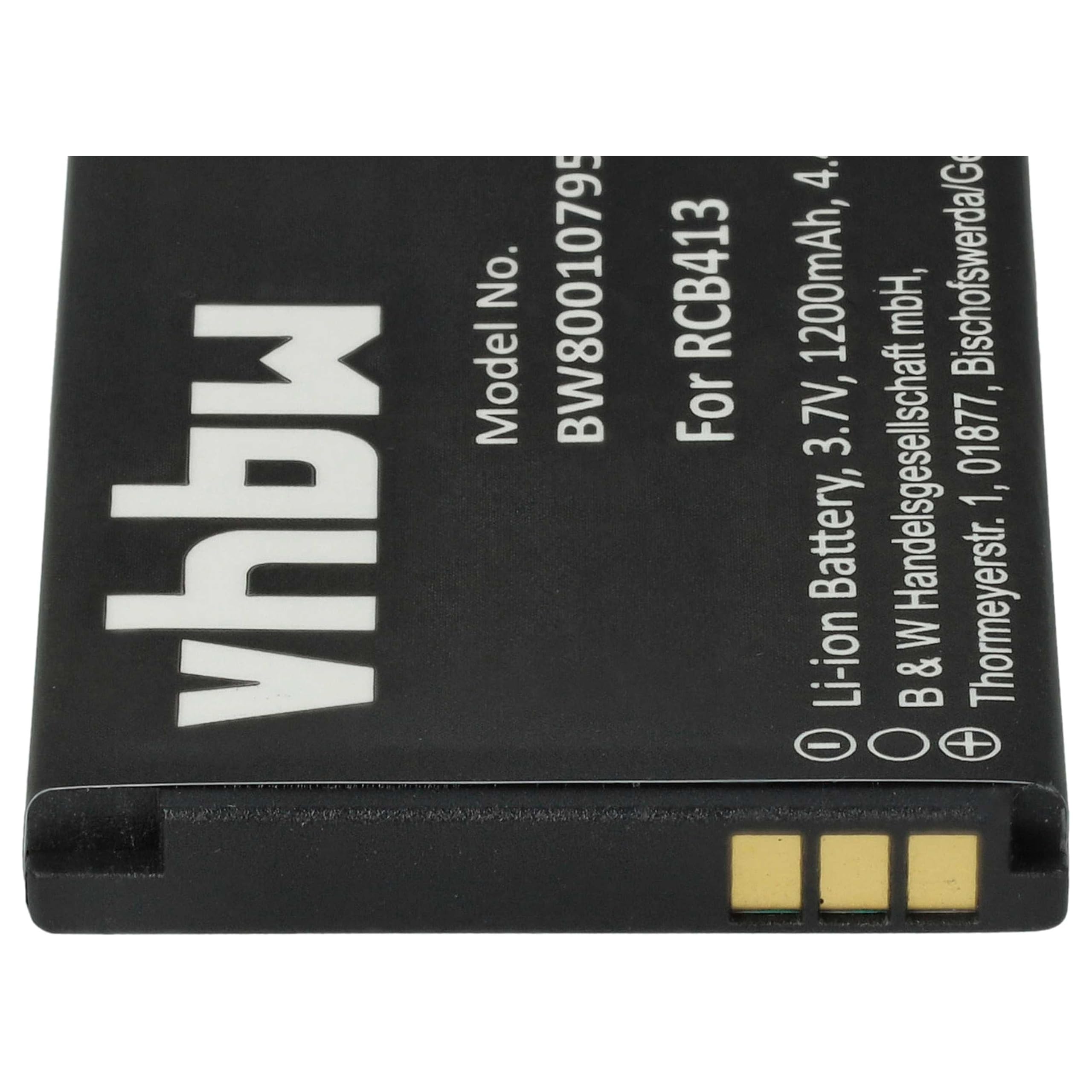 vhbw Batteria Doro Primo 413 Smartphone 1200mAh Li-Ion