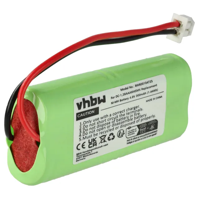 vhbw Batteria collare cani per Dogtra 1700NCP 300mAh ricaricabile