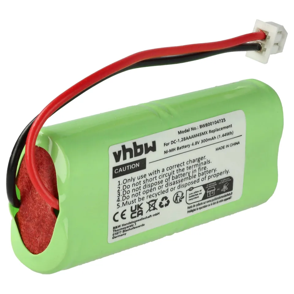 vhbw Batteria collare cani per Dogtra 1700NCP 300mAh ricaricabile