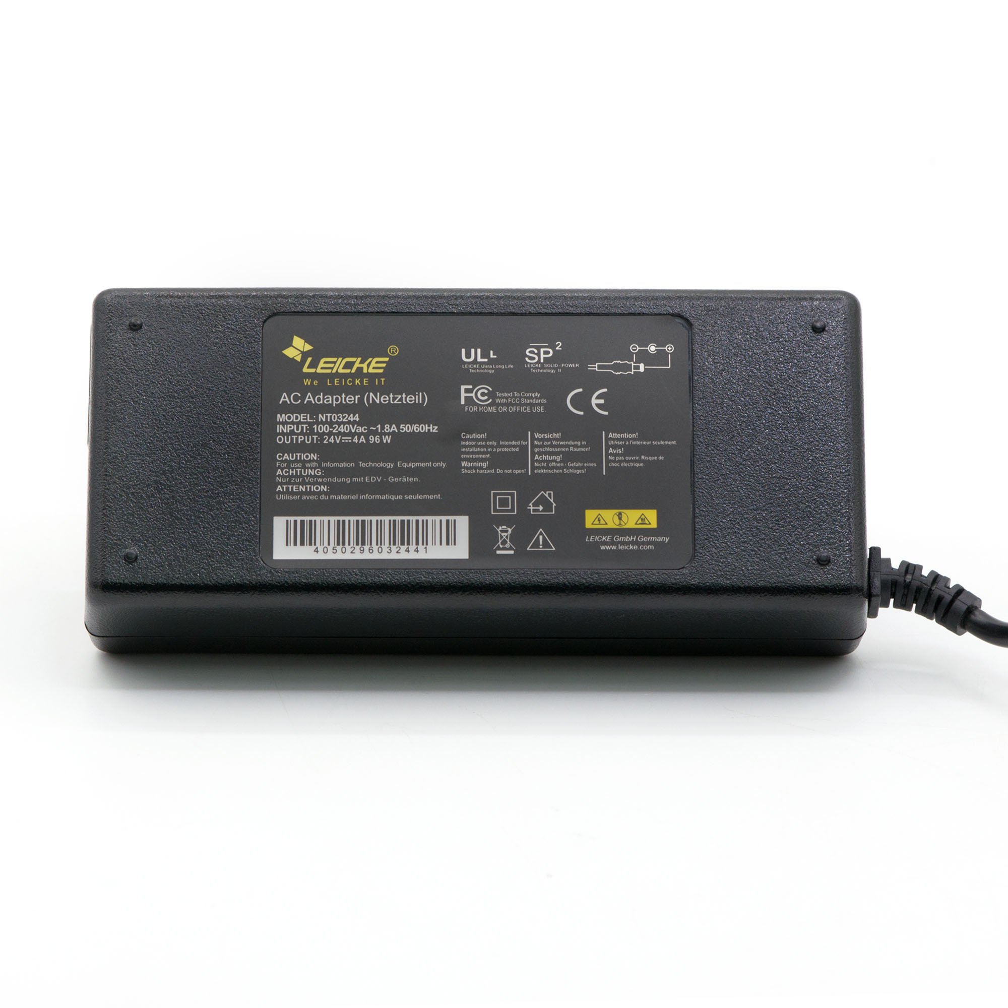 Leicke Alimentatore universale 24V 4A 96W 5,5x2,5mm