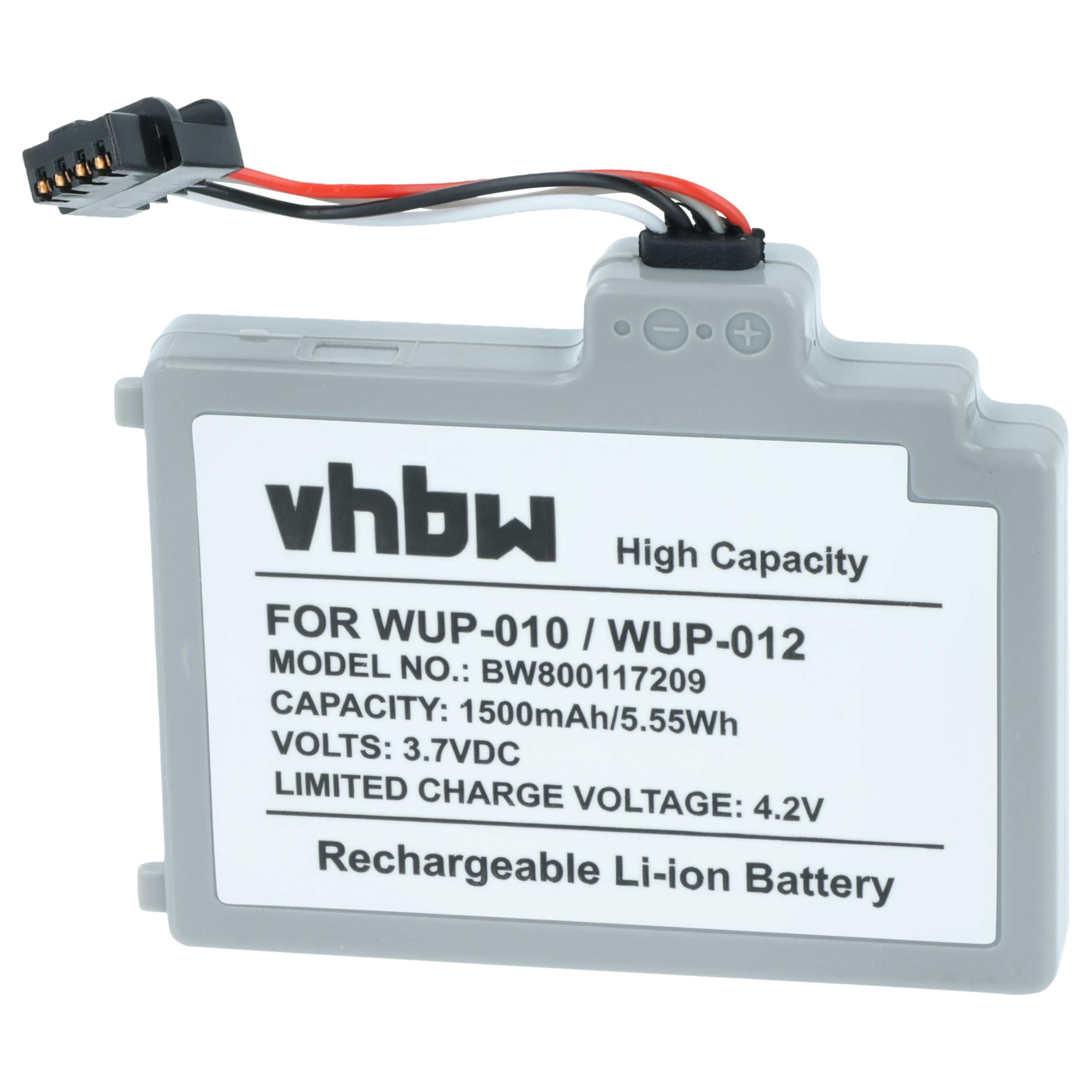 vhbw Batteria WUP-010 per Wii U Gamepad 1500mAh Li-Poly