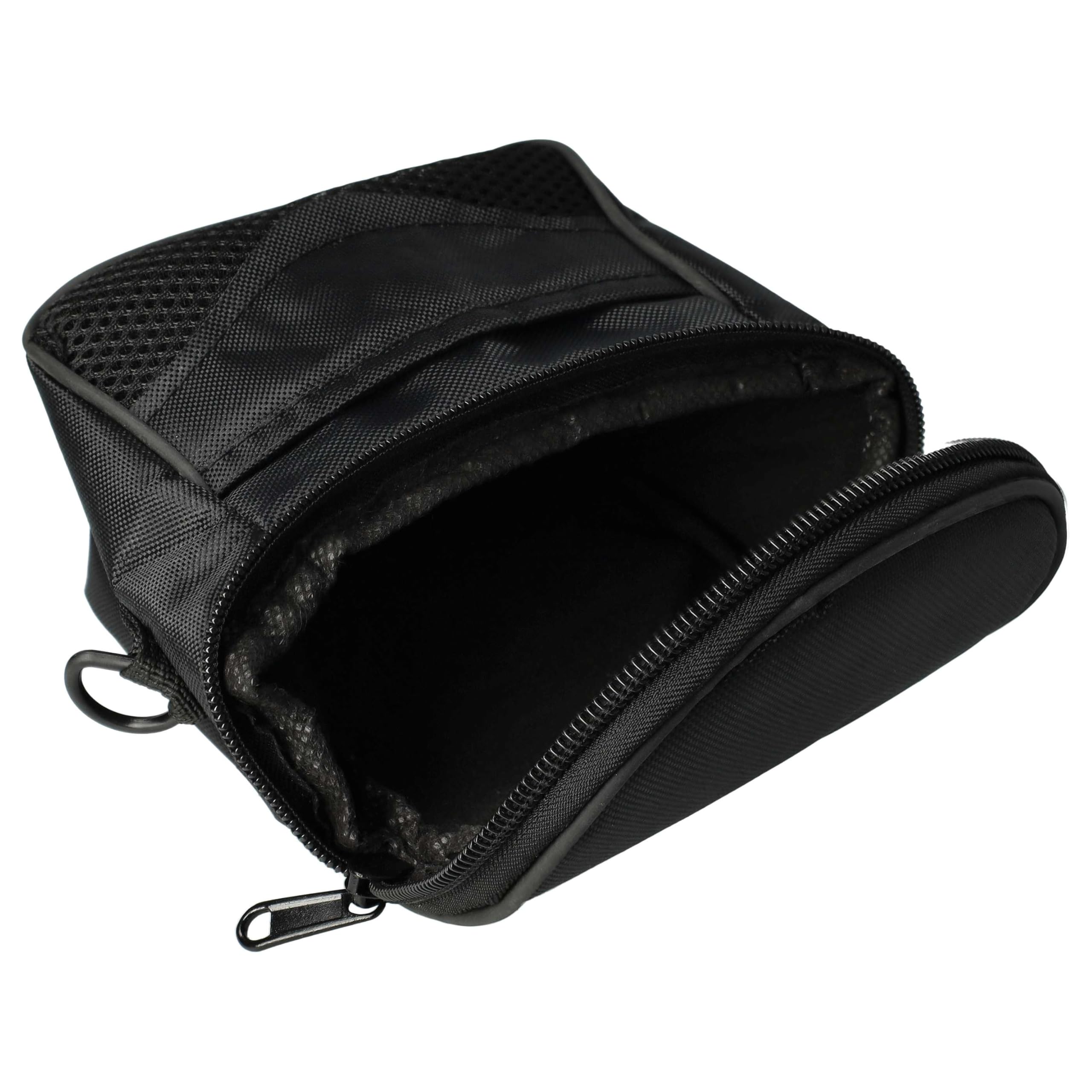 vhbw Custodia universale M borsa fotocamera nera da cintura