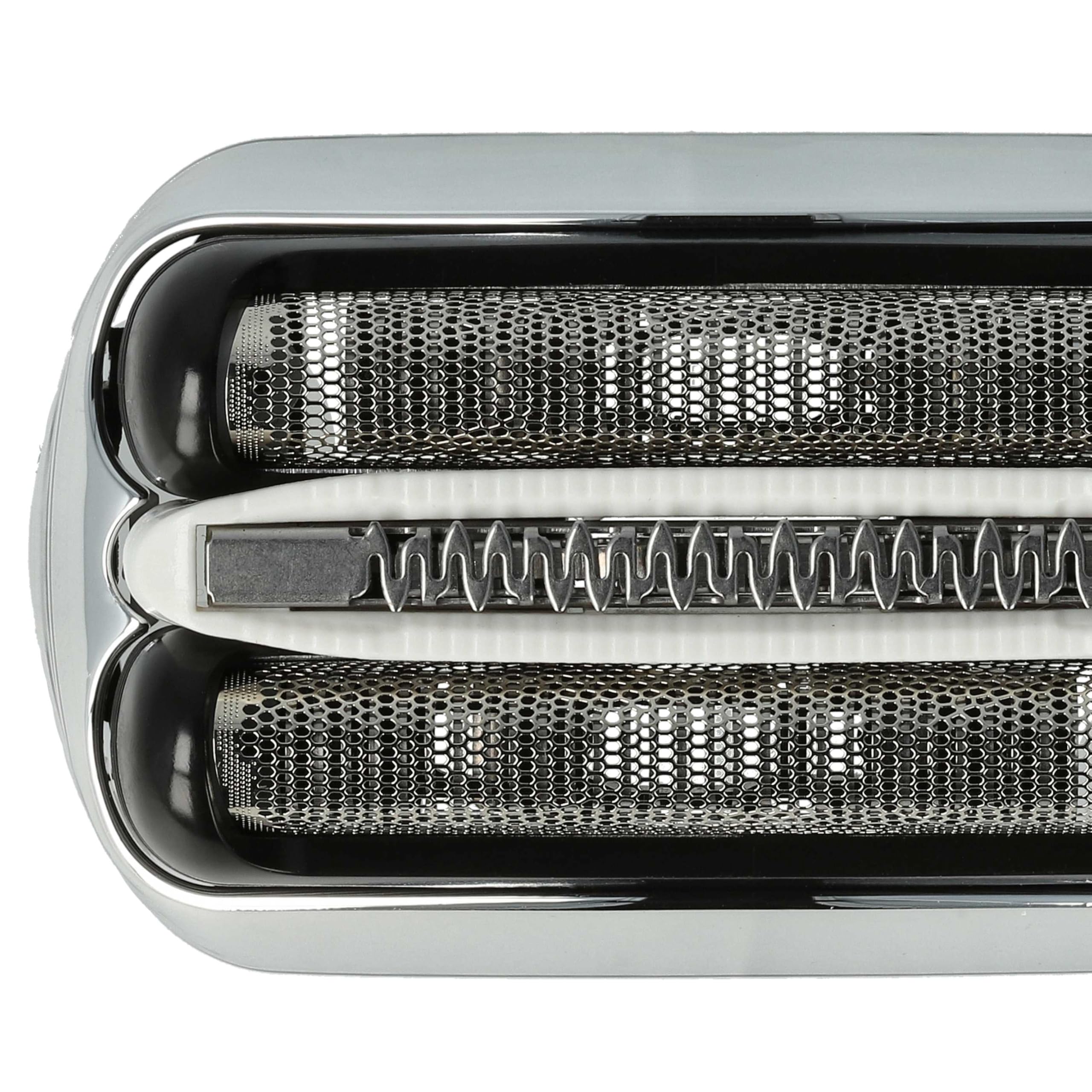 vhbw 32B testina rasoio Braun Serie 3 300-395cc argento