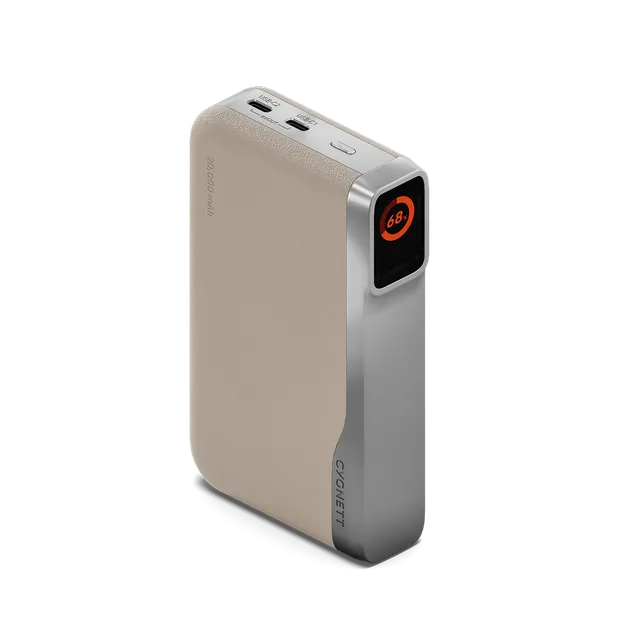 Cygnett Encore Power Bank 20000mAh 65W display digitale