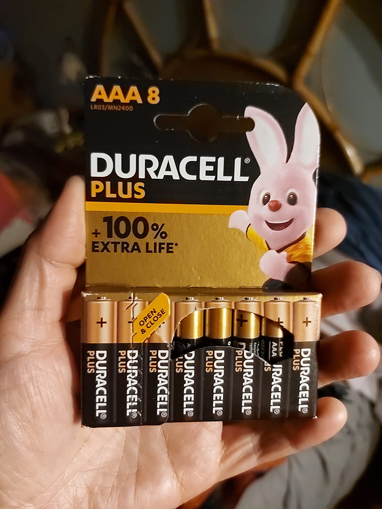 Duracell Plus Pile Alcaline AAA MN2400 8 Pezzi