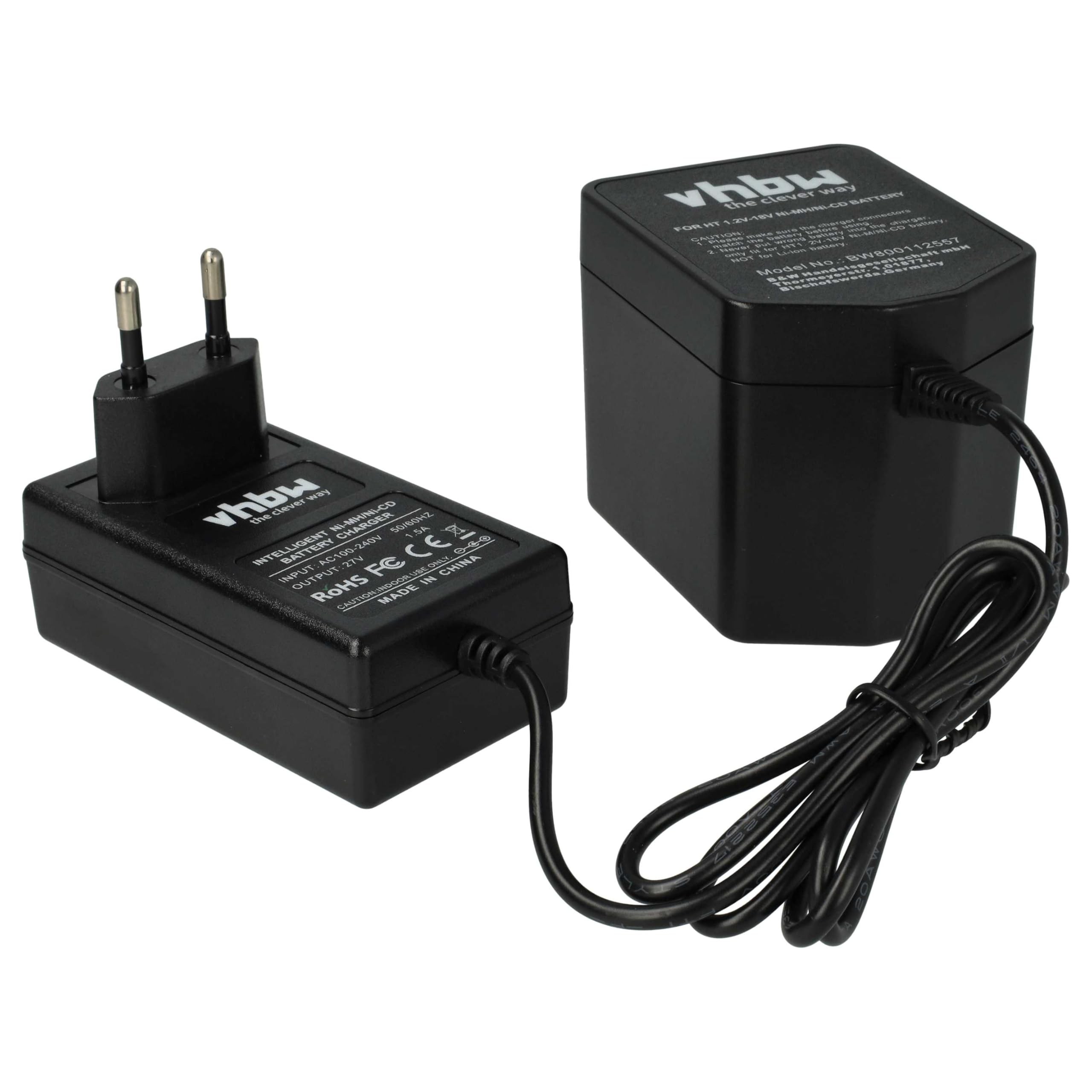 vhbw Caricabatterie Batterie per Hitachi 7,2-18V NiMH 1 slot