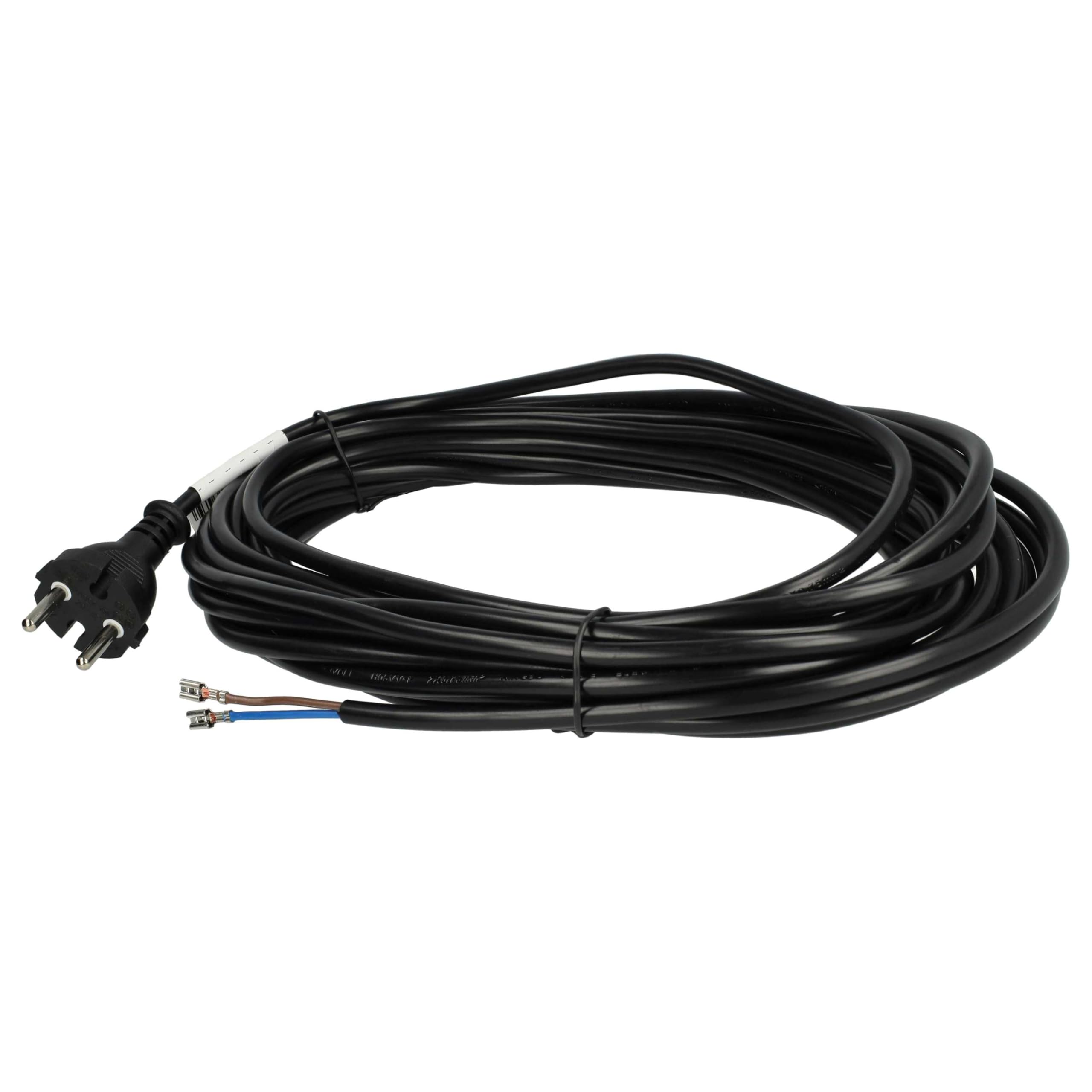 vhbw Cavo Alimentazione Aspirapolvere 10 m 1000W Nero