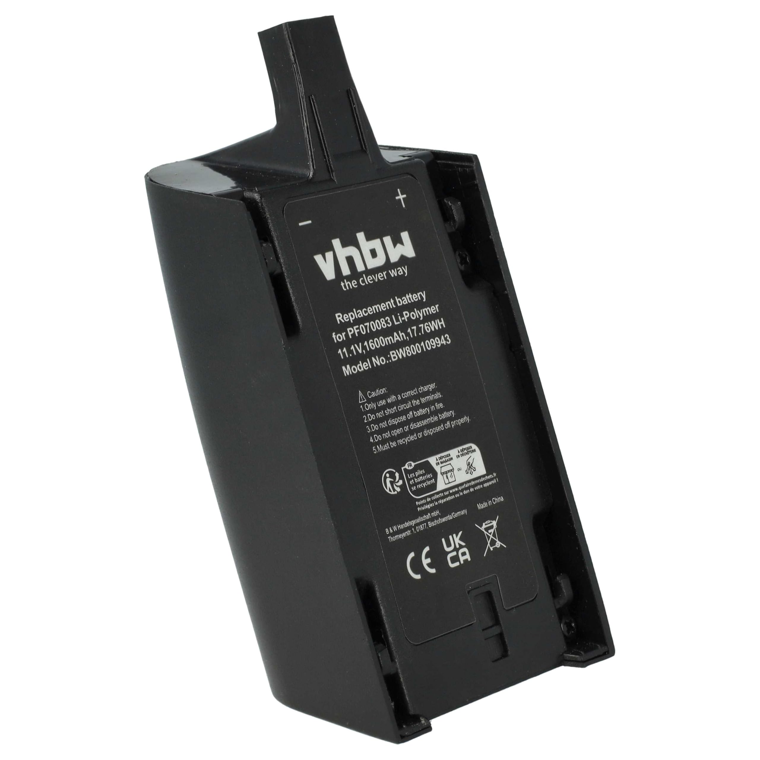 vhbw Batteria Bebop Drone 3.0 Skycontroller 1600mAh Li-Po