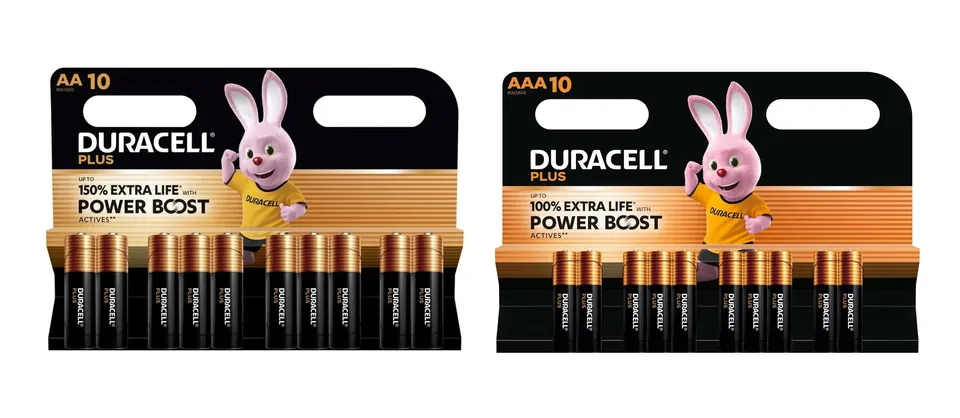 Duracell Plus Power Boost Pile AA AAA 20 Pezzi Alcaline Power Boost