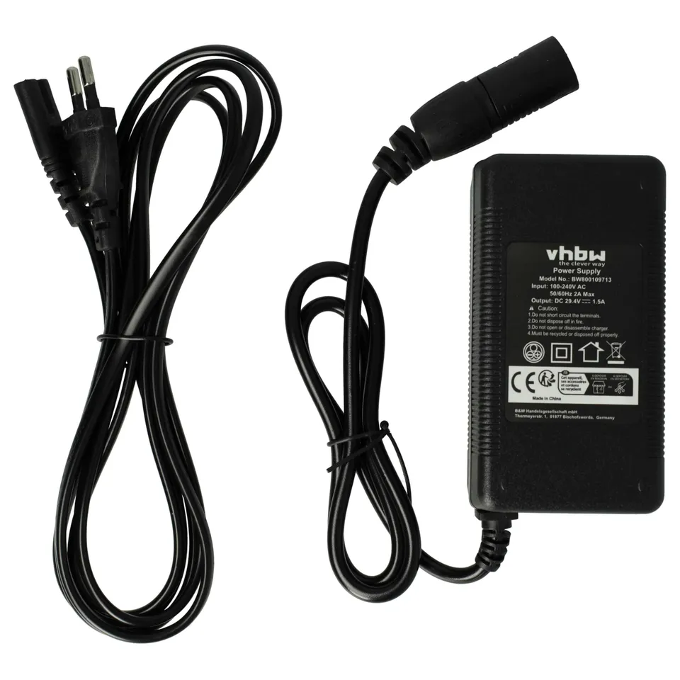 vhbw Caricabatterie HP1202L2 per e-bike 29,4V 52W