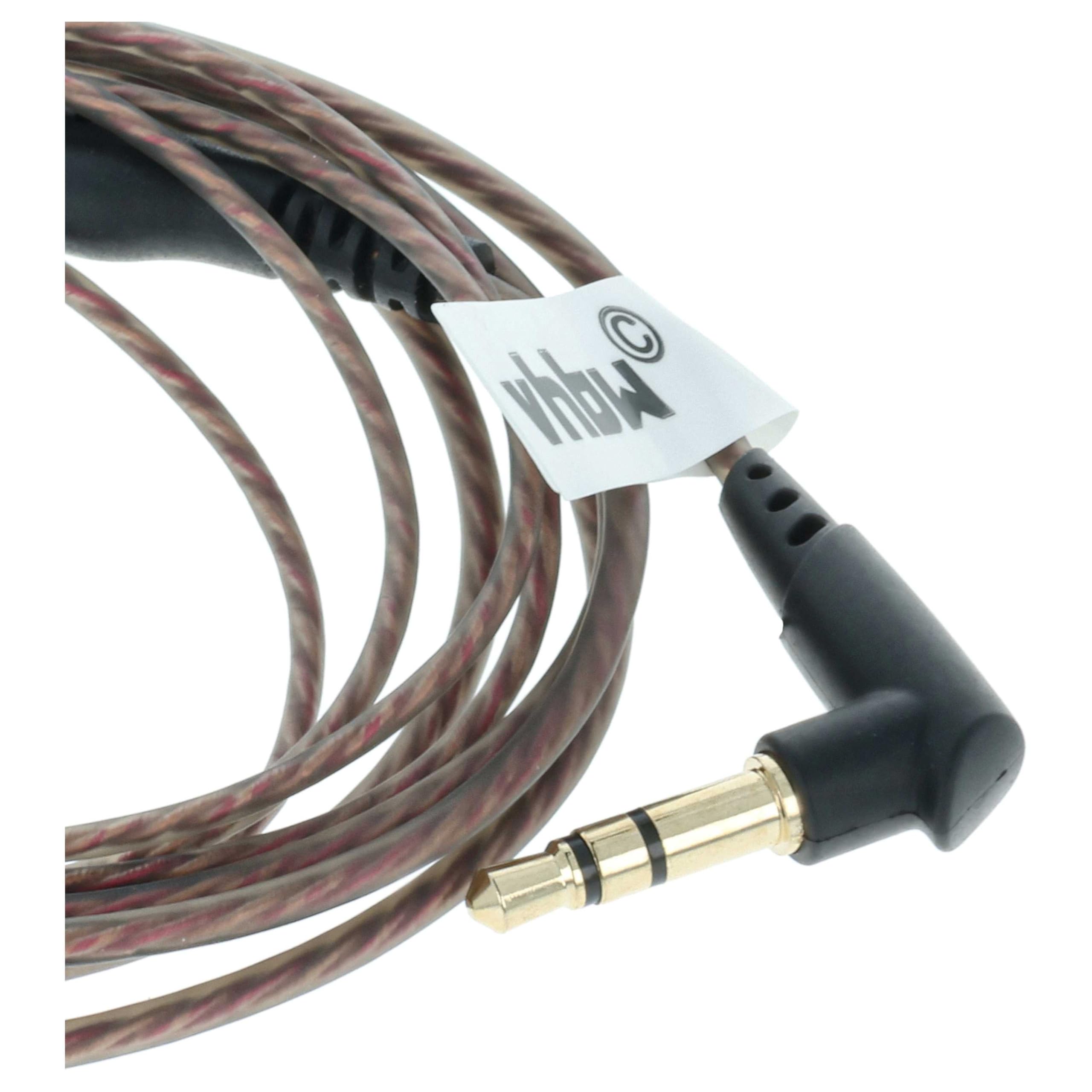 vhbw Cavo AUX Shure SE215-SE846 jack 3,5mm nero