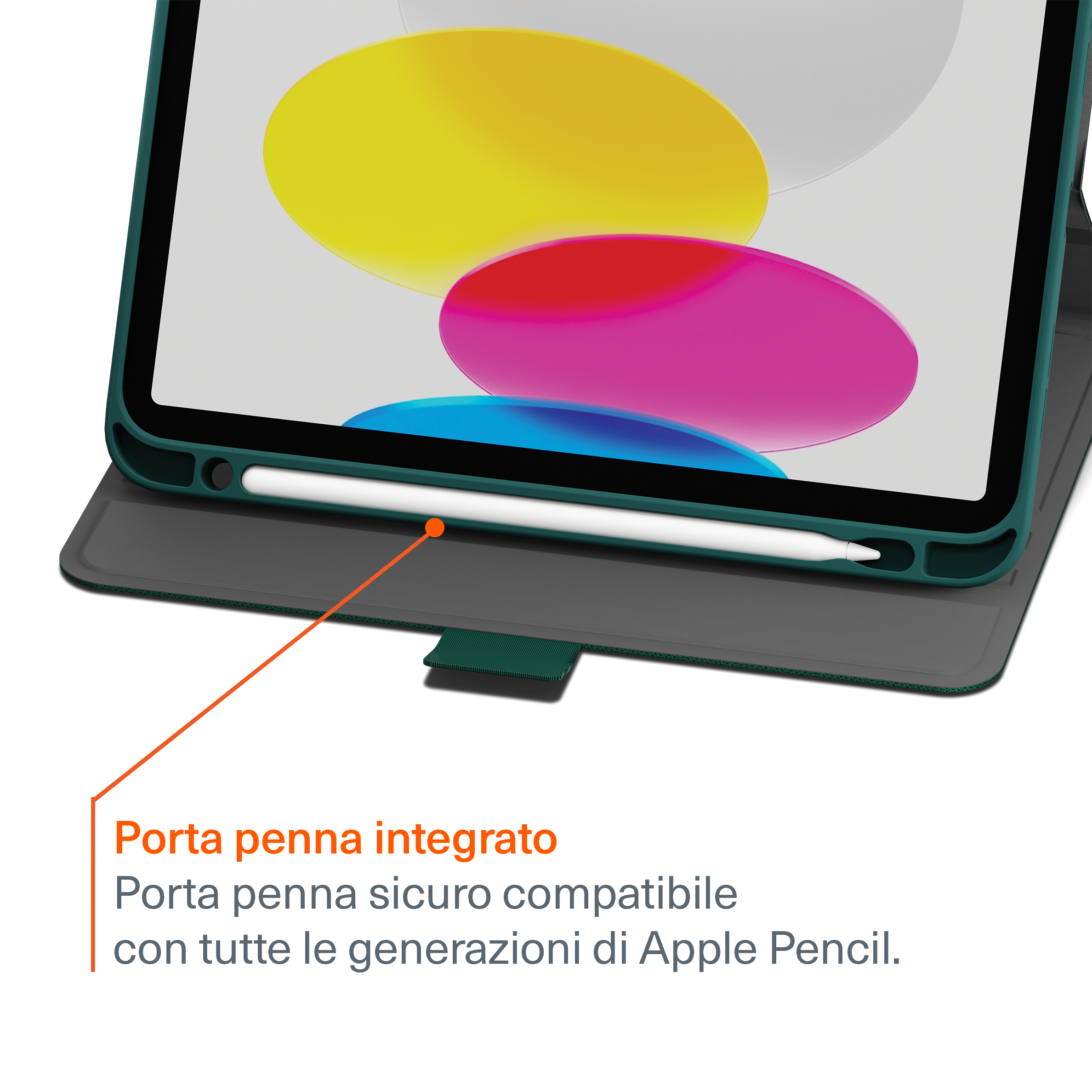 Cygnett TekView Folio custodia iPad 11 10.9 verde scuro