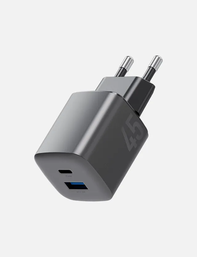 Energea AmpCharge Mini 45 EU caricabatterie Gunmetal GaN