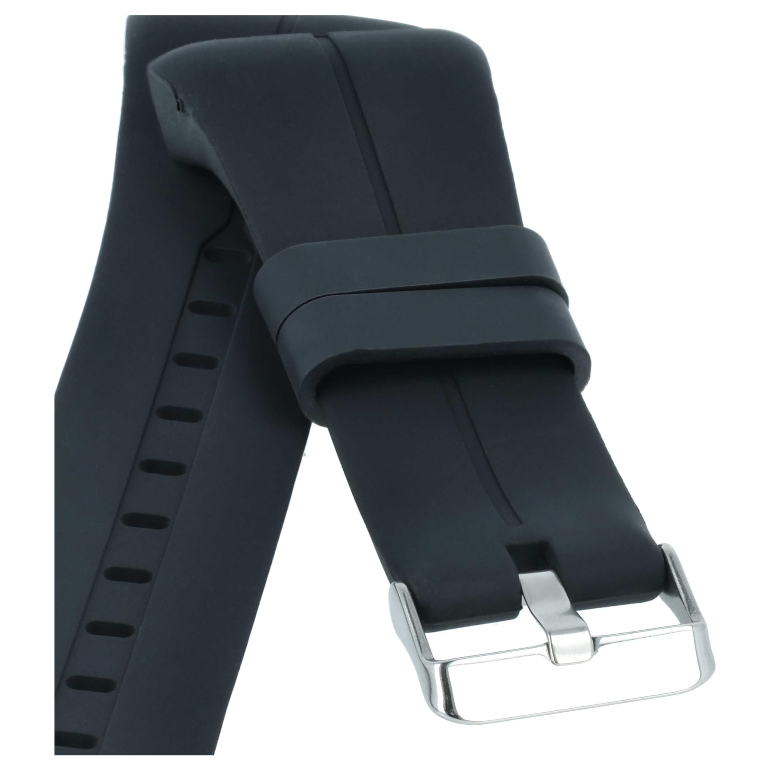vhbw cinturino Polar M430 smartwatch nero TPE